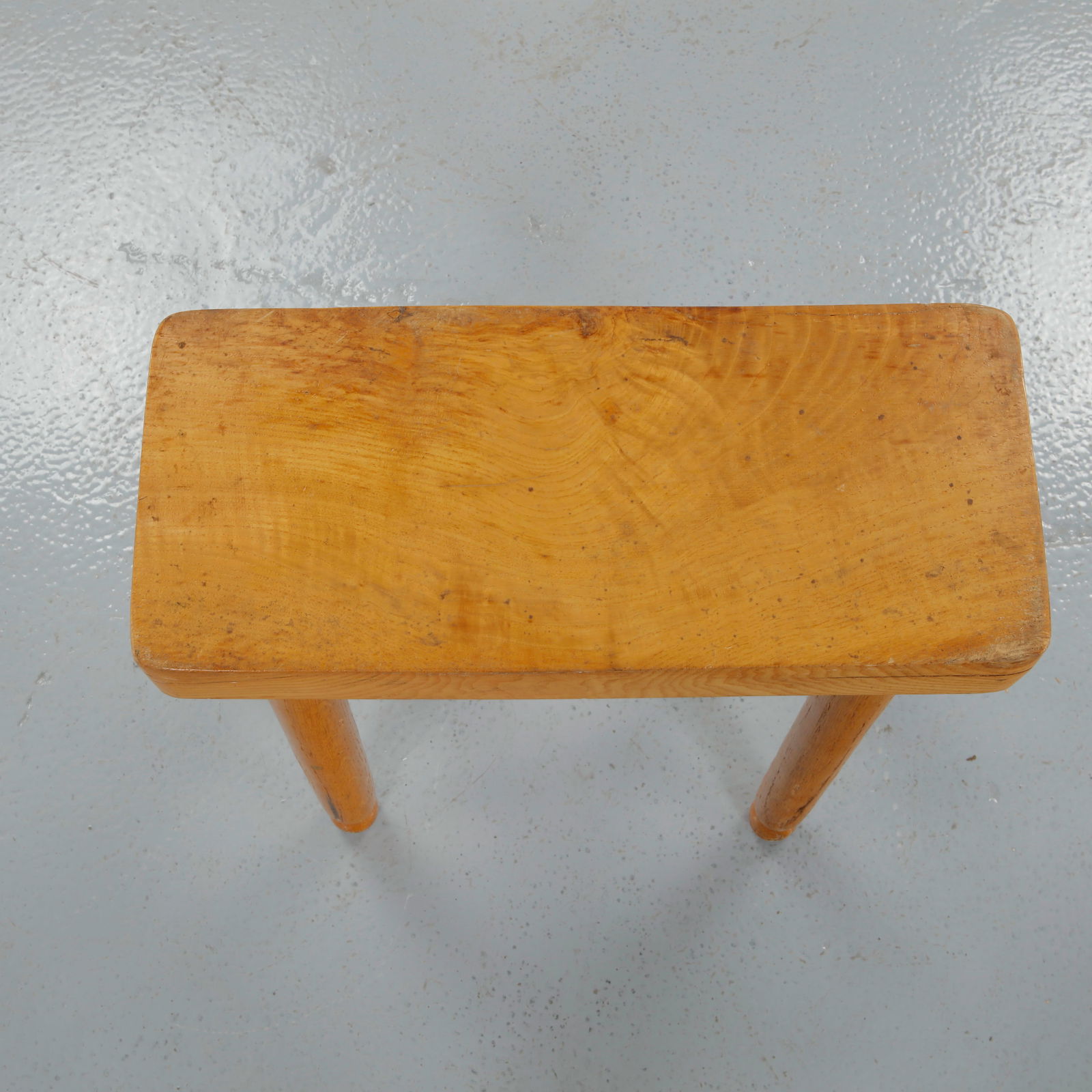 French Provincial, Rectangular Rustic Bench Stool, 1950s - 9