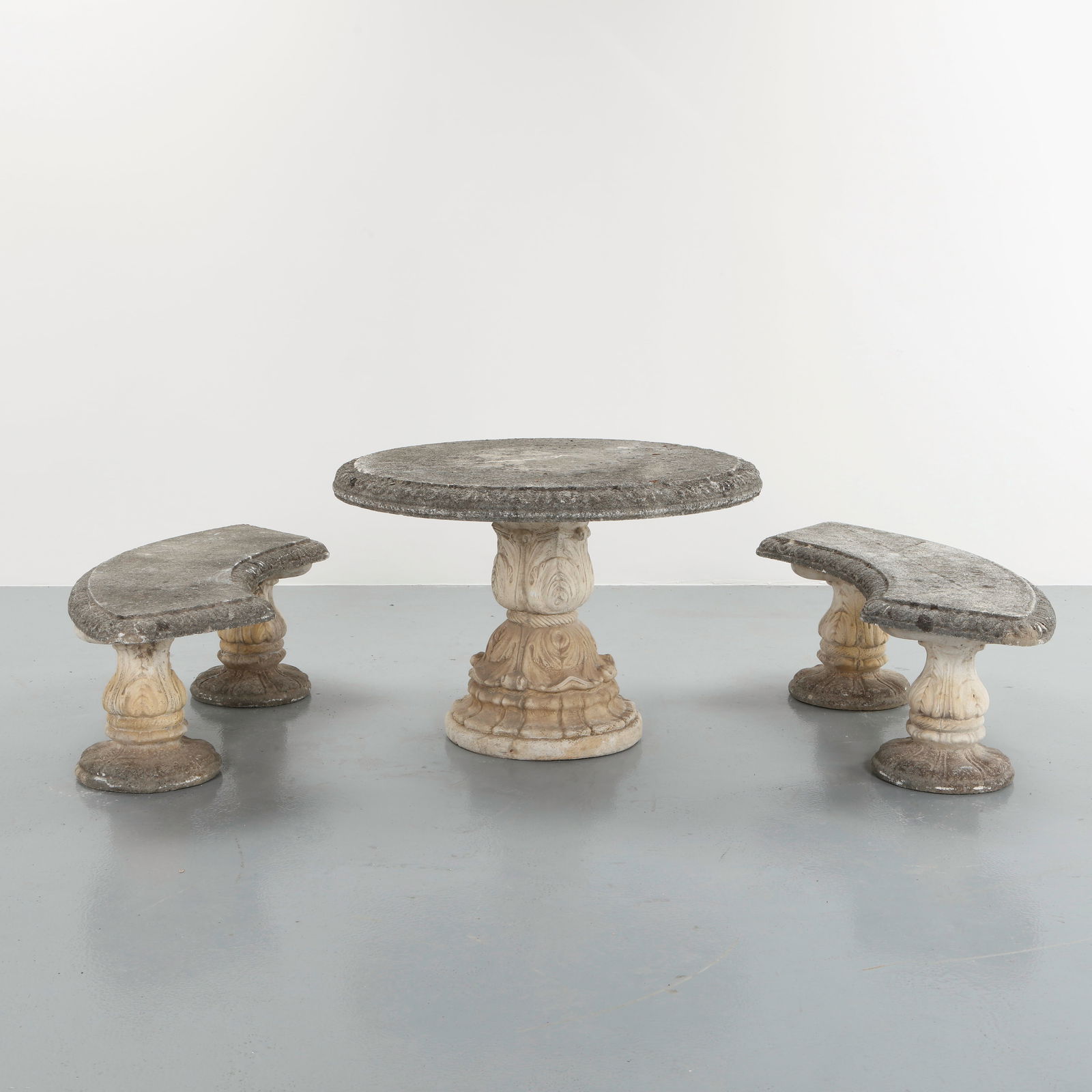 Outdoor Stone Dining Set, 1950s (1 of 13)