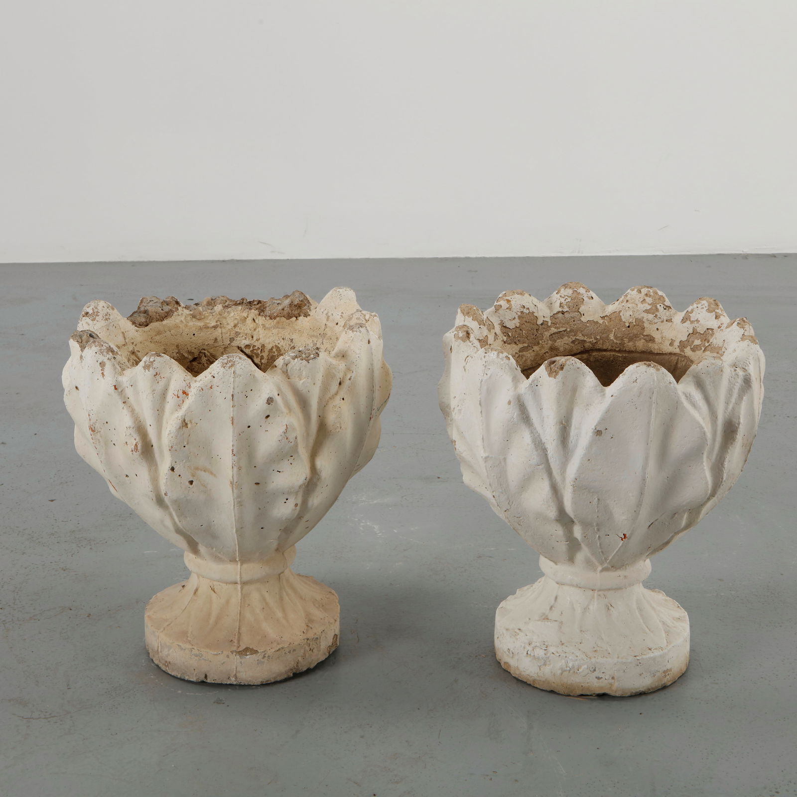 Pair of Cast Stone Planters, 1960s (1 of 12)