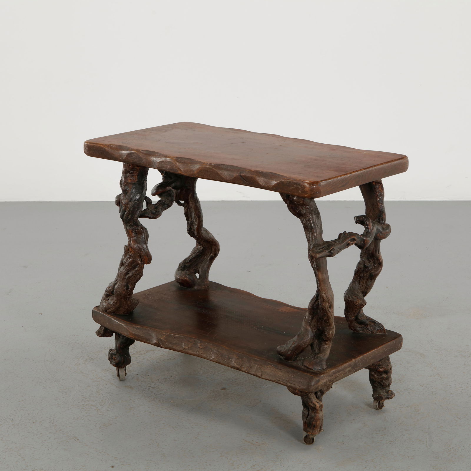 Carved Wood Branch Form Trolley Table, 1930s (1 of 14)