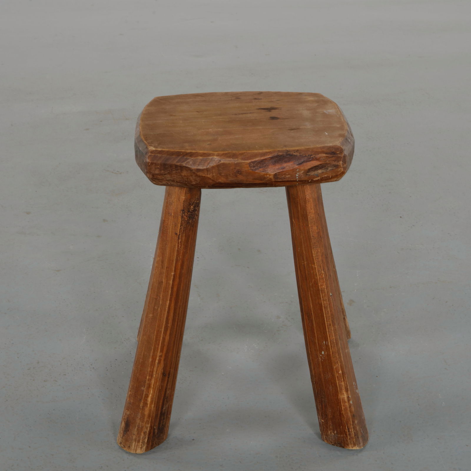 Rustic Four-Legged Stool, 1960s - 2