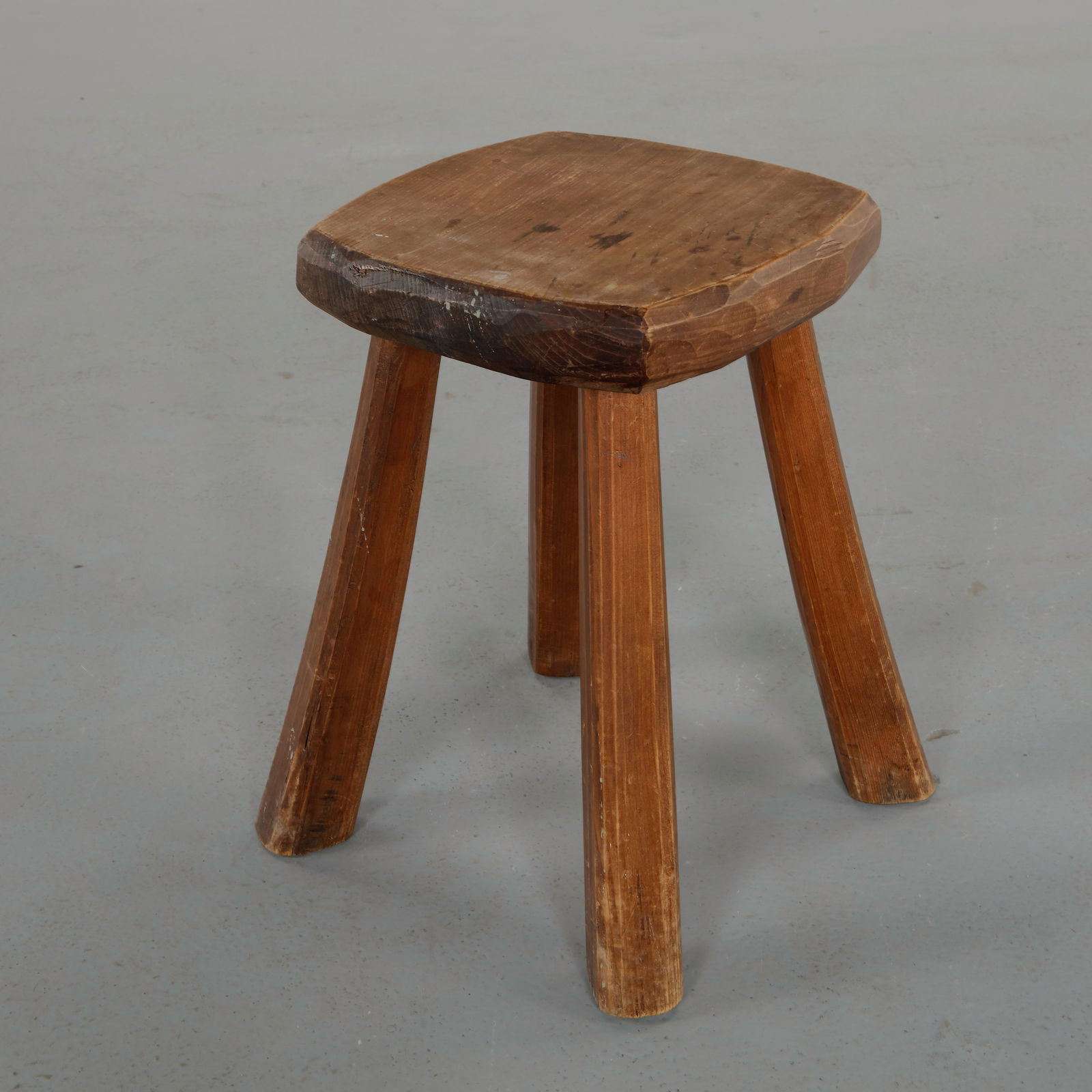 Rustic Four-Legged Stool, 1960s - 3
