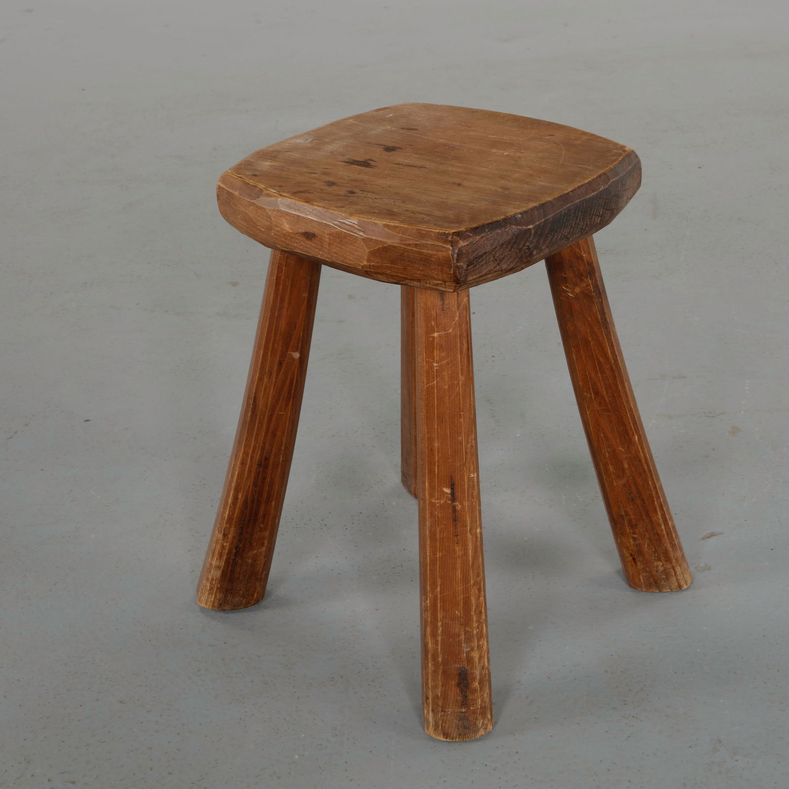 Rustic Four-Legged Stool, 1960s - 4