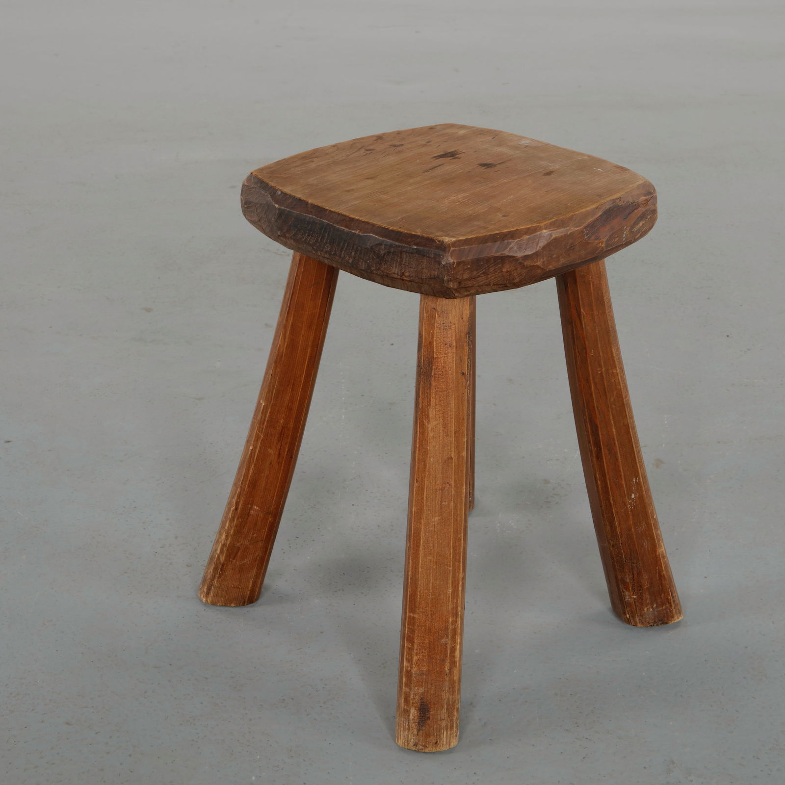 Rustic Four-Legged Stool, 1960s - 5