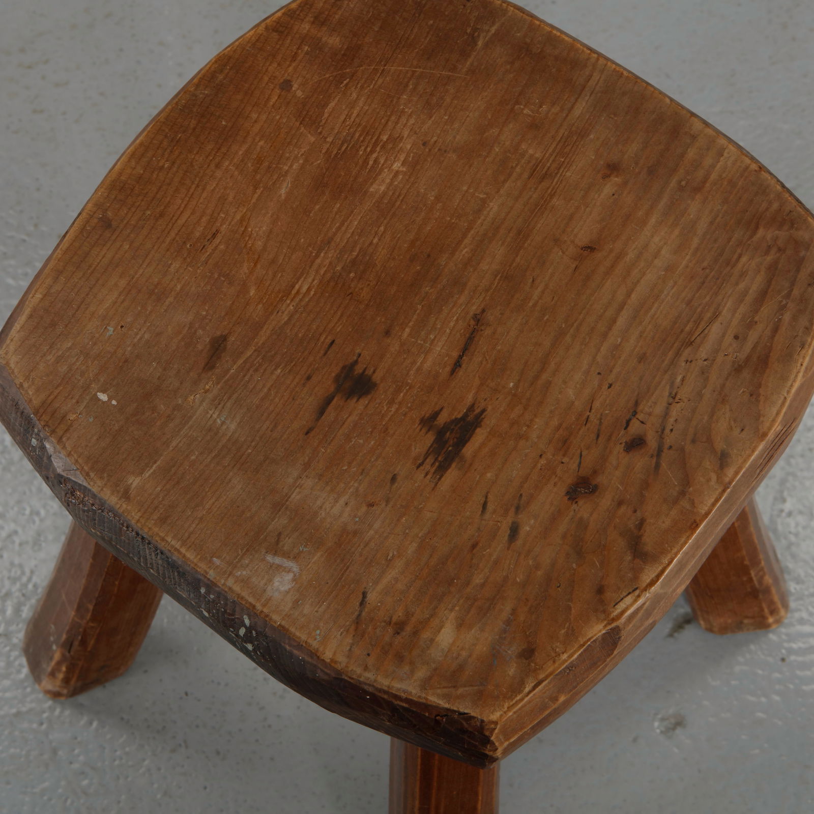 Rustic Four-Legged Stool, 1960s - 8