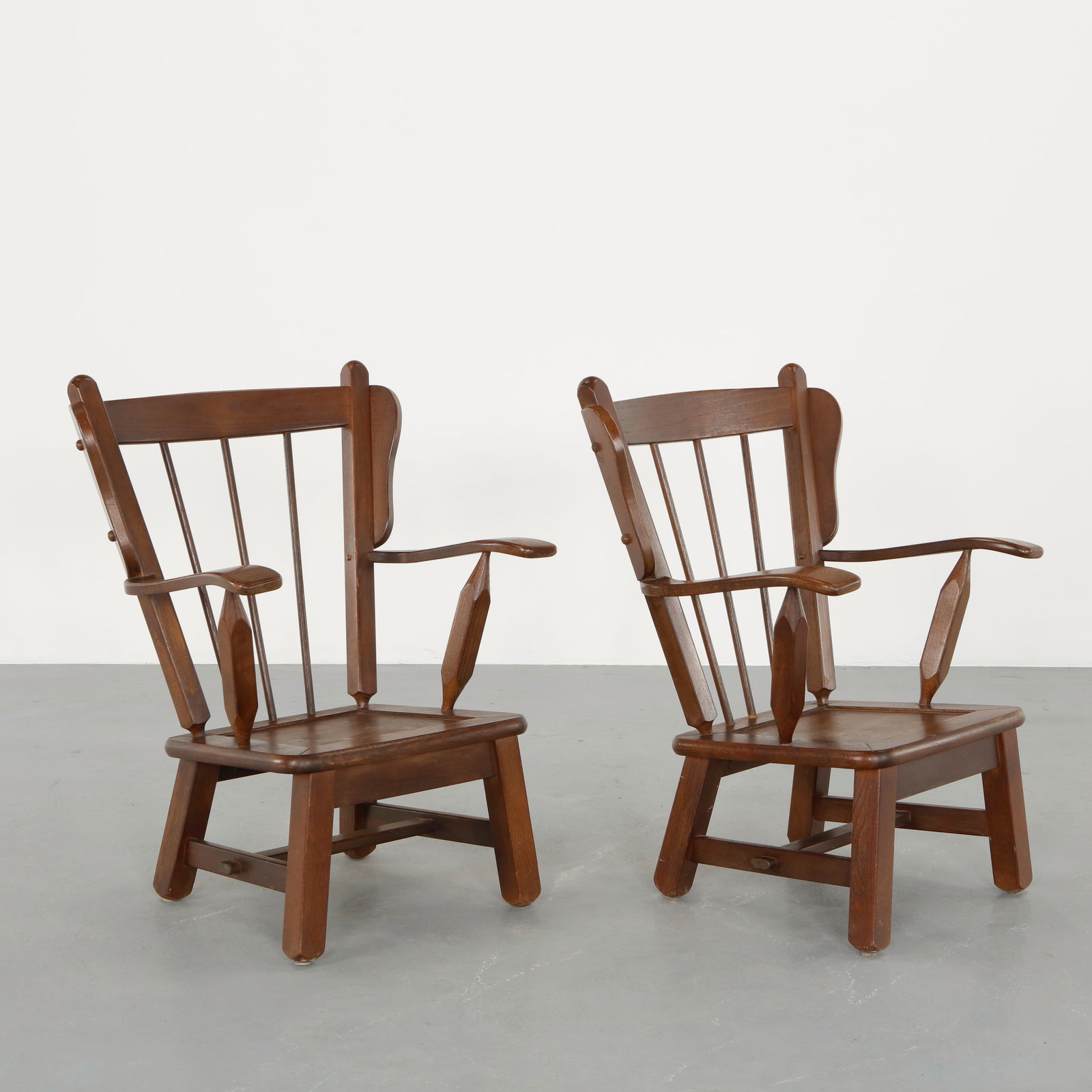 Pair of Windsor Chairs in the style of Herman deÂ Vries, 1950s (1 of 17)