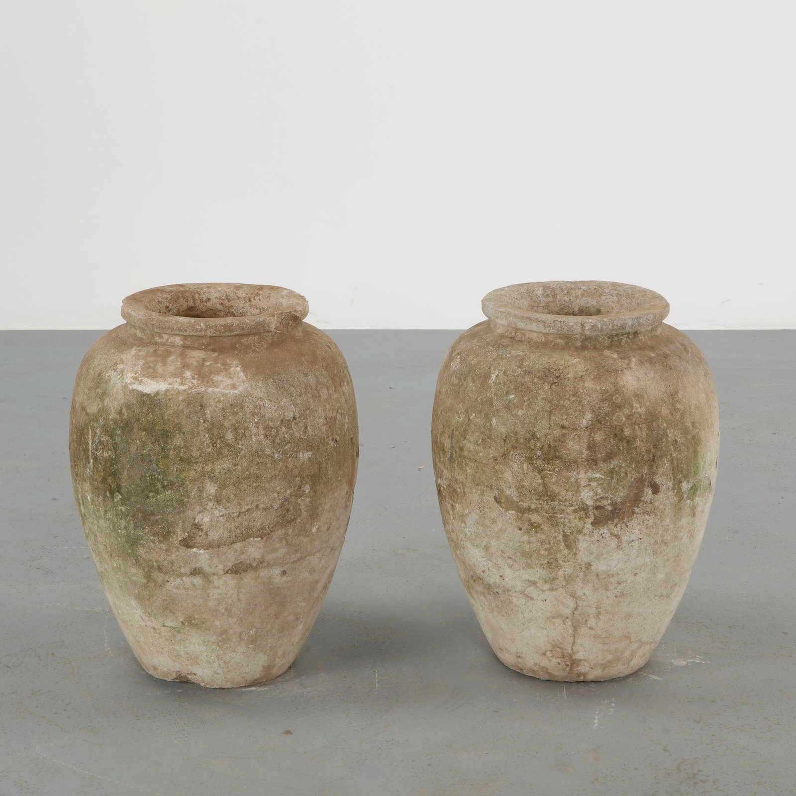 Pair of Jar Concrete Planters, 1960s (1 of 14)