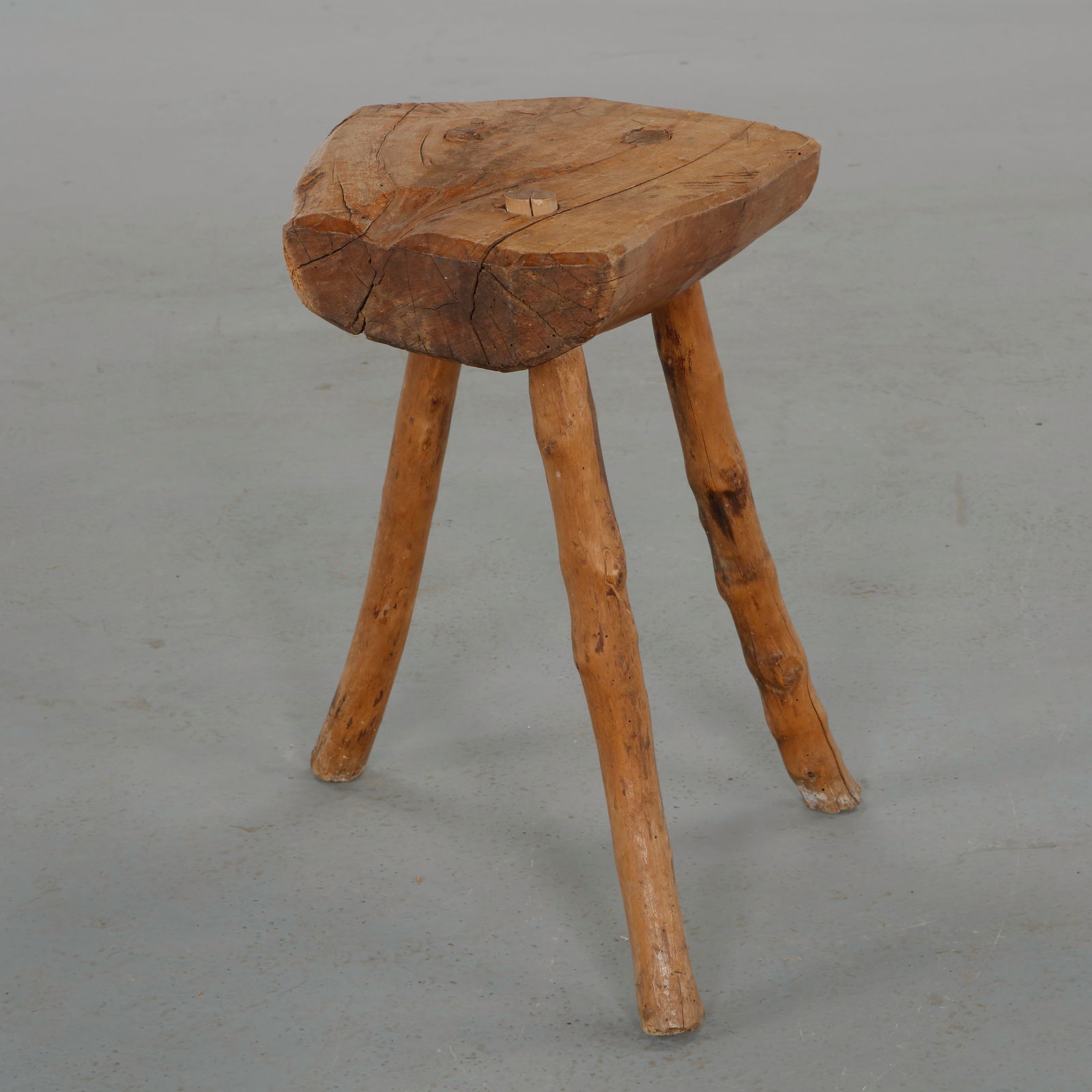 Brutalist Stool, 1960s - 2