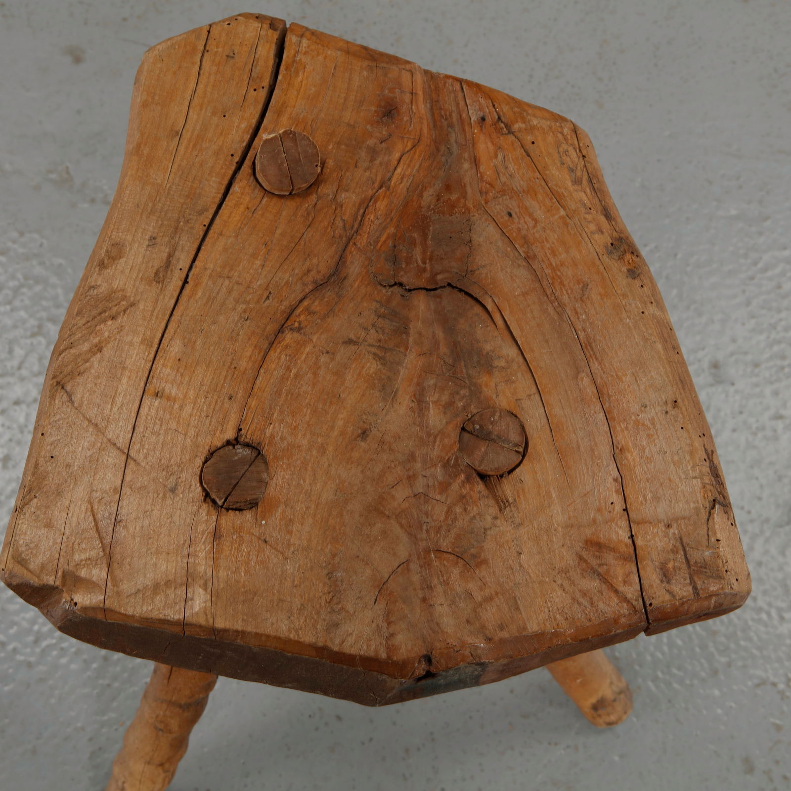Brutalist Stool, 1960s - 6