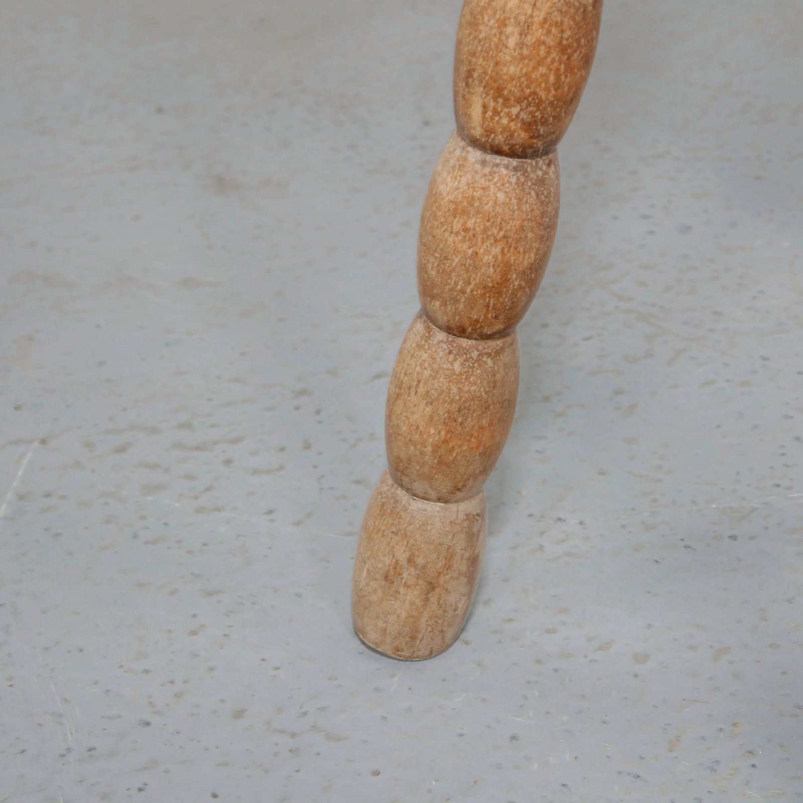 Rustic Turned Leg Stool, 1960s - 7
