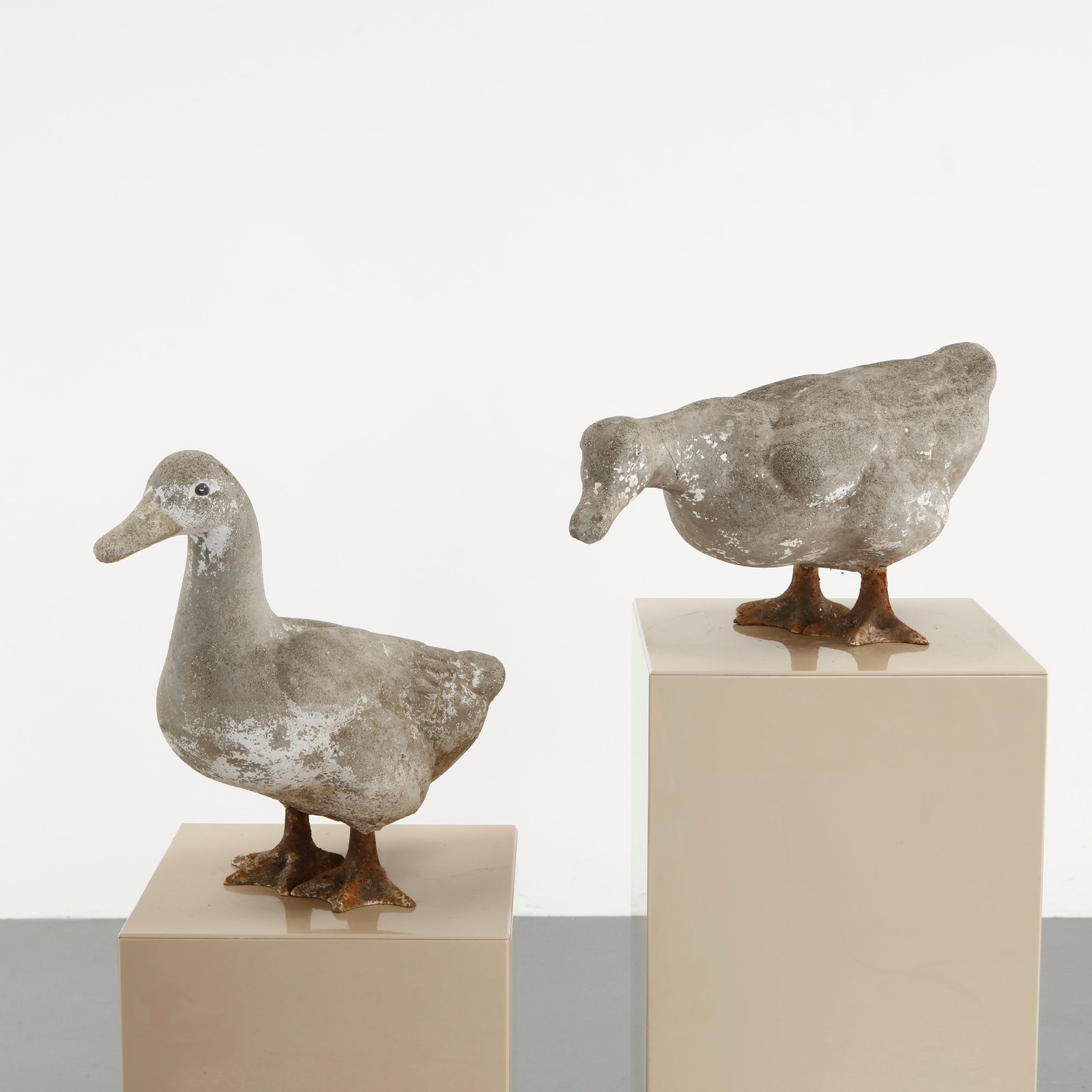 Pair of Duck Concrete Sculptures, 1910s (1 of 11)