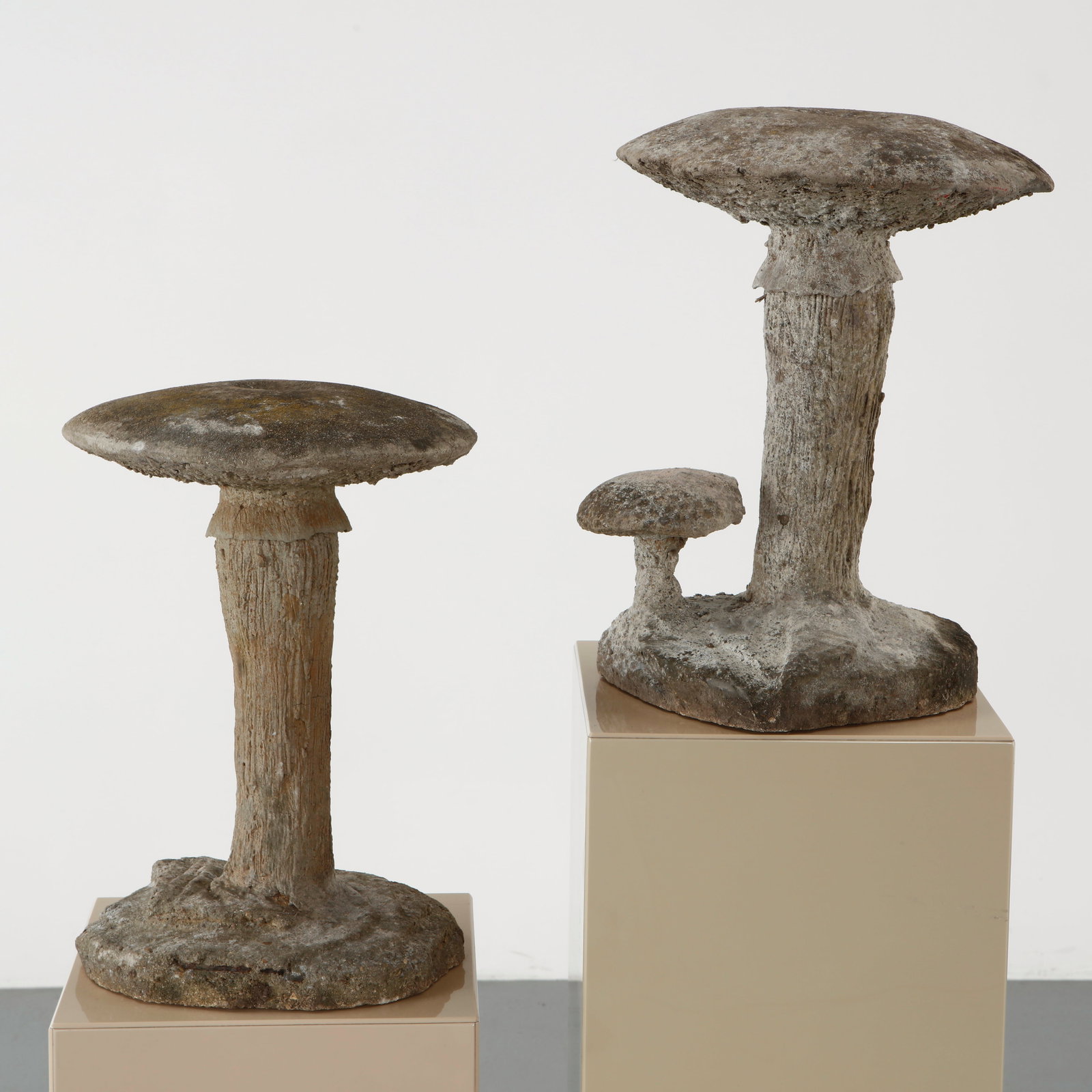 Pair of Faux Bois Mushroom Sculptures, 1960s (1 of 13)