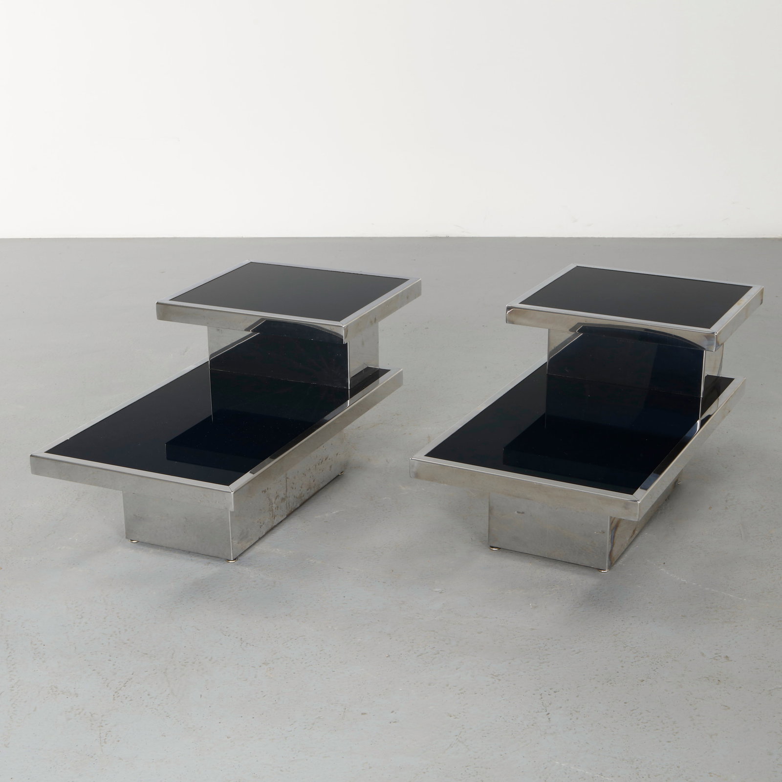 Willy Rizzo for Cidue, Pair of End Tables, 1970s (1 of 20)