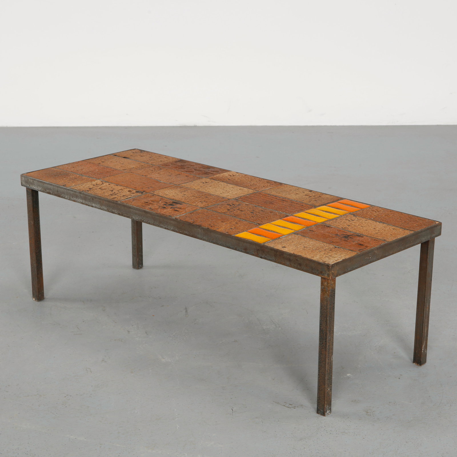 Roger Capron, Rectangular Garrigue Coffee Table with Central Decorative Panel, Vallauris, 1960s (1 of 13)