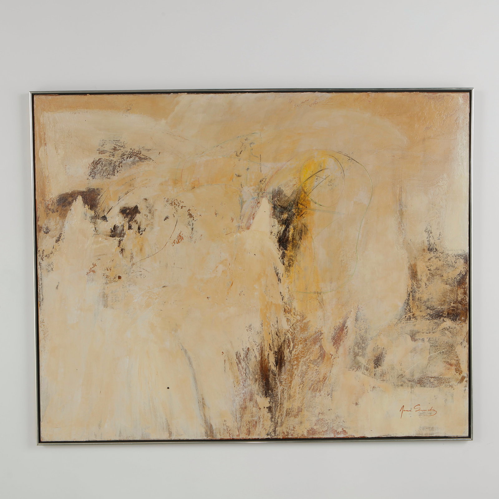 Juan Sanchez, Abstract Oil Painting on Canvas (1 of 7)