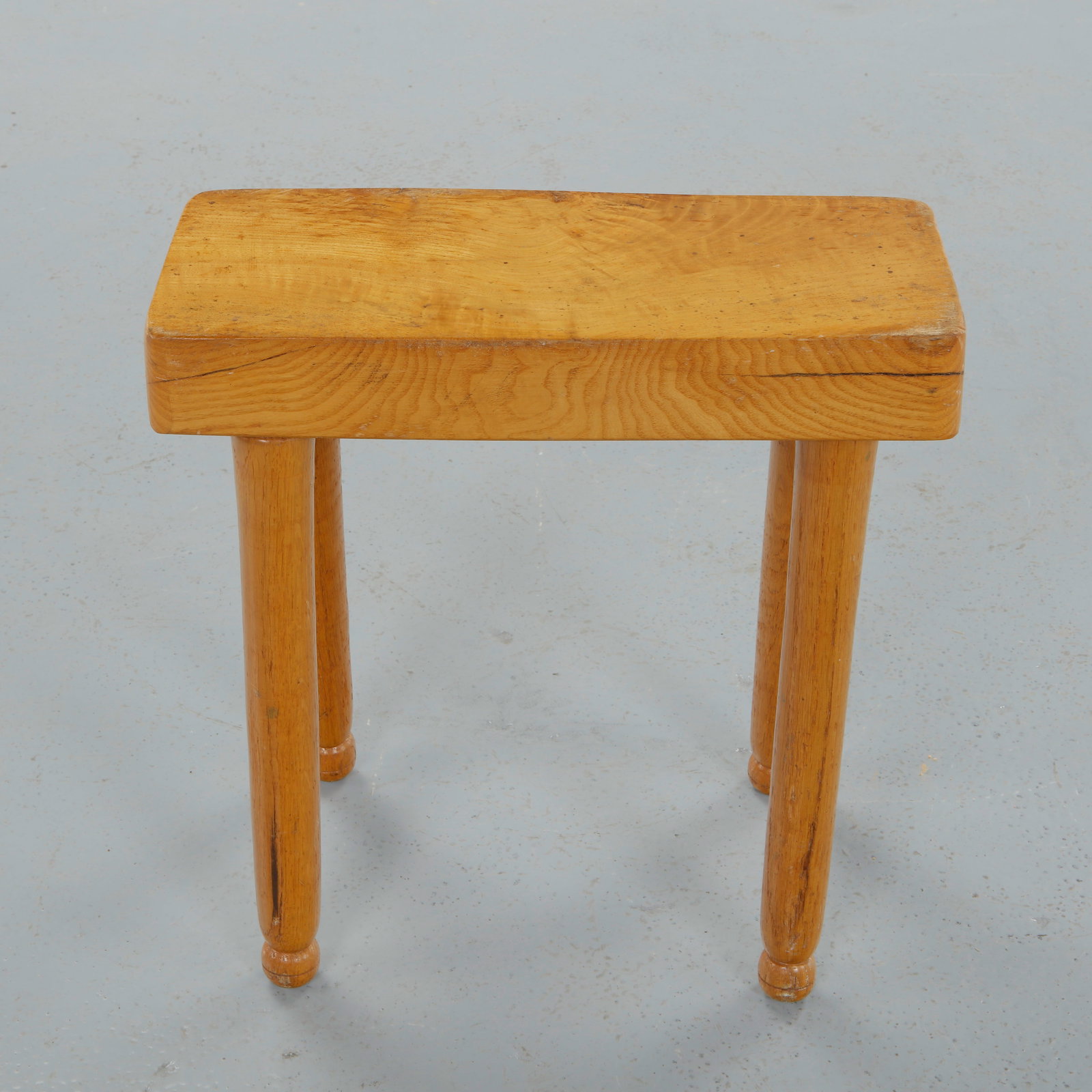 French Provincial Rectangular Rustic Bench Stool, 1950s - 2