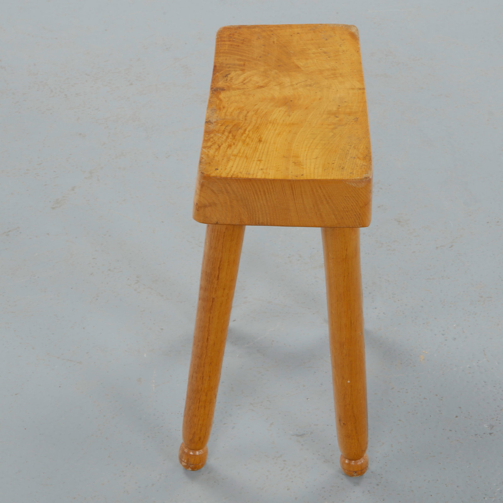 French Provincial Rectangular Rustic Bench Stool, 1950s - 4
