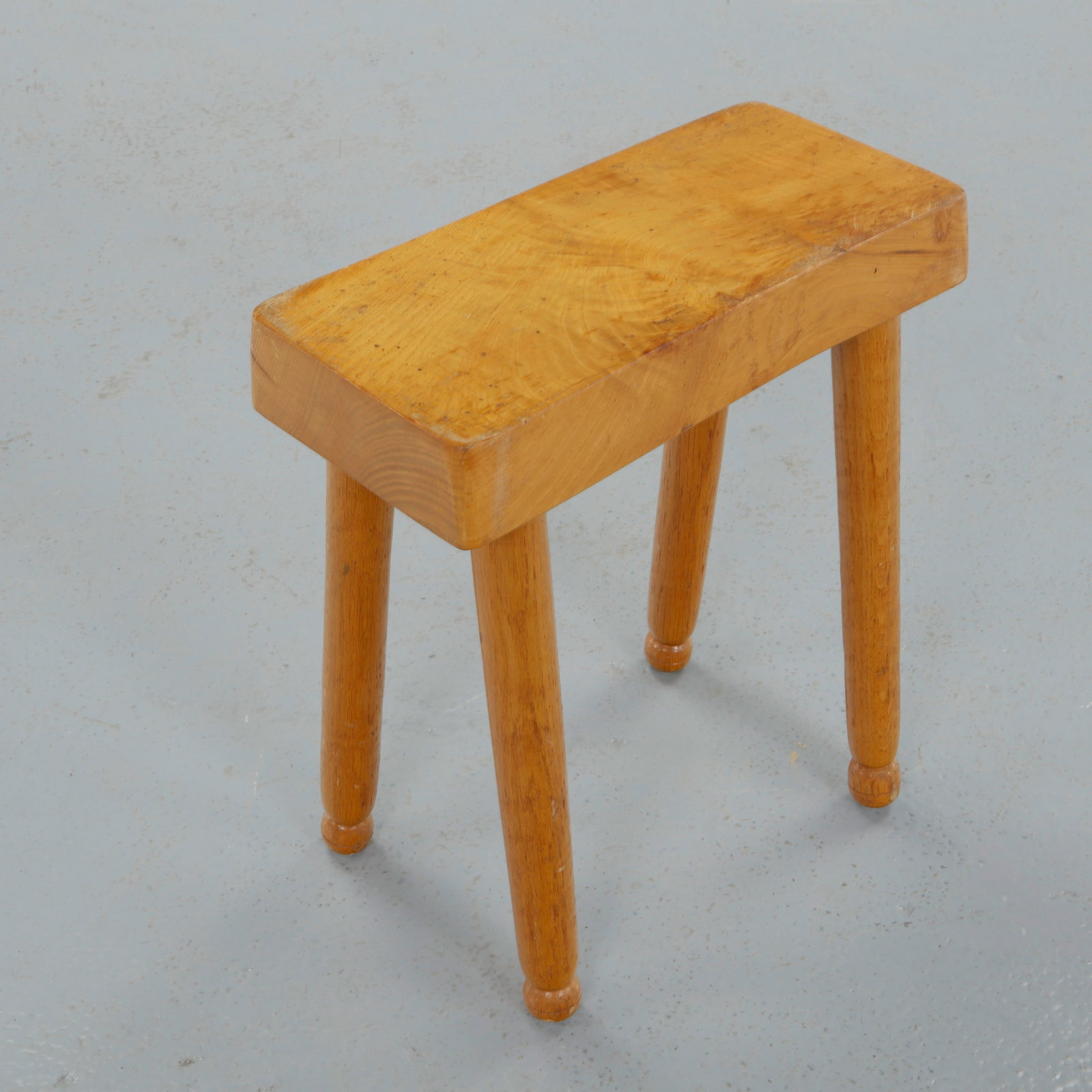 French Provincial Rectangular Rustic Bench Stool, 1950s - 6