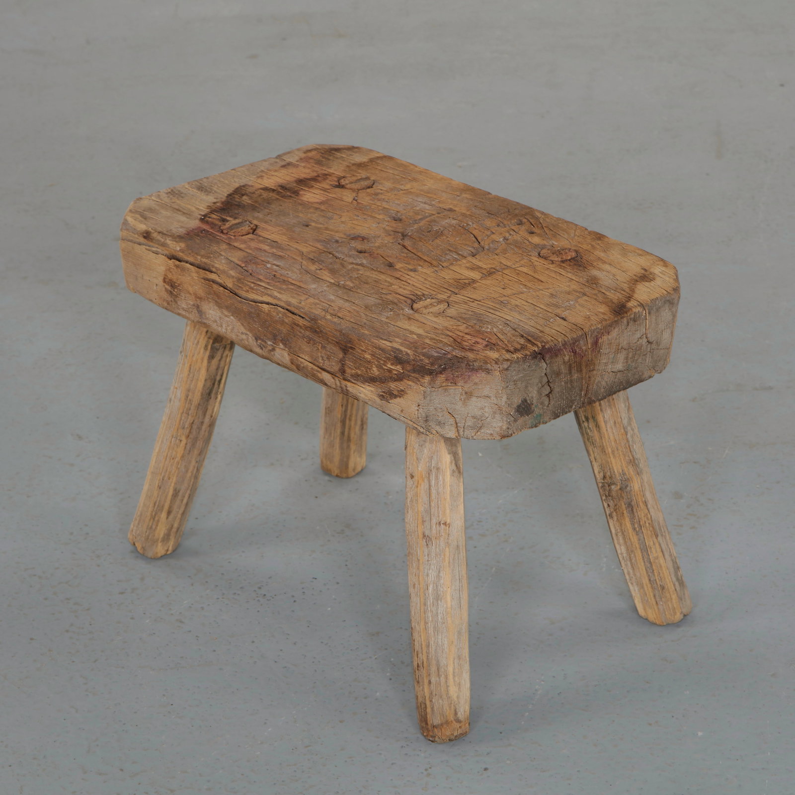 Primitive Rectangular Stool, 1950s (1 of 14)