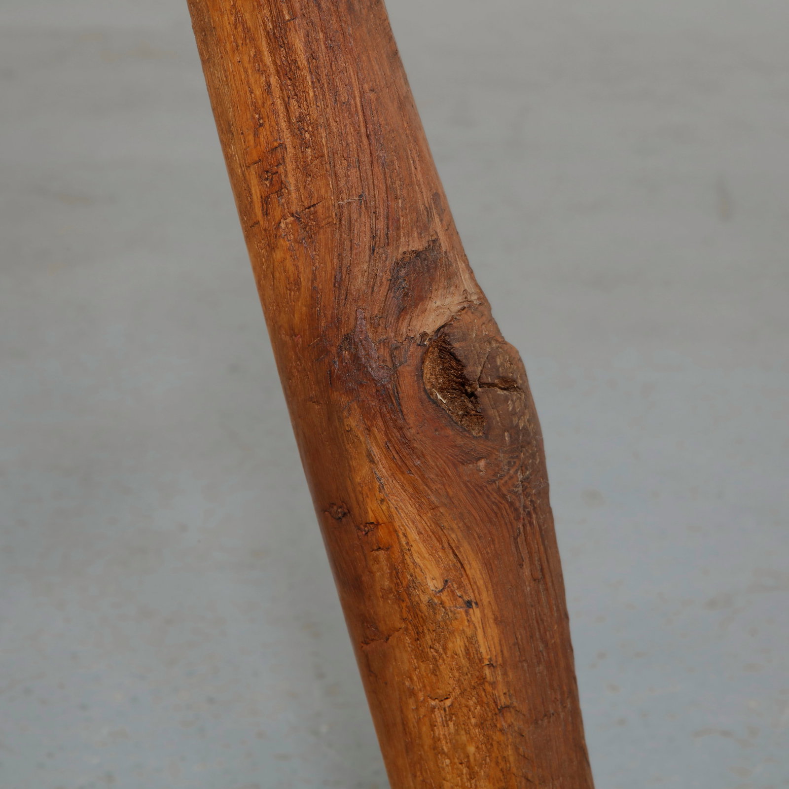 Primitive Rectangular Tripod Stool, 1950s - 9