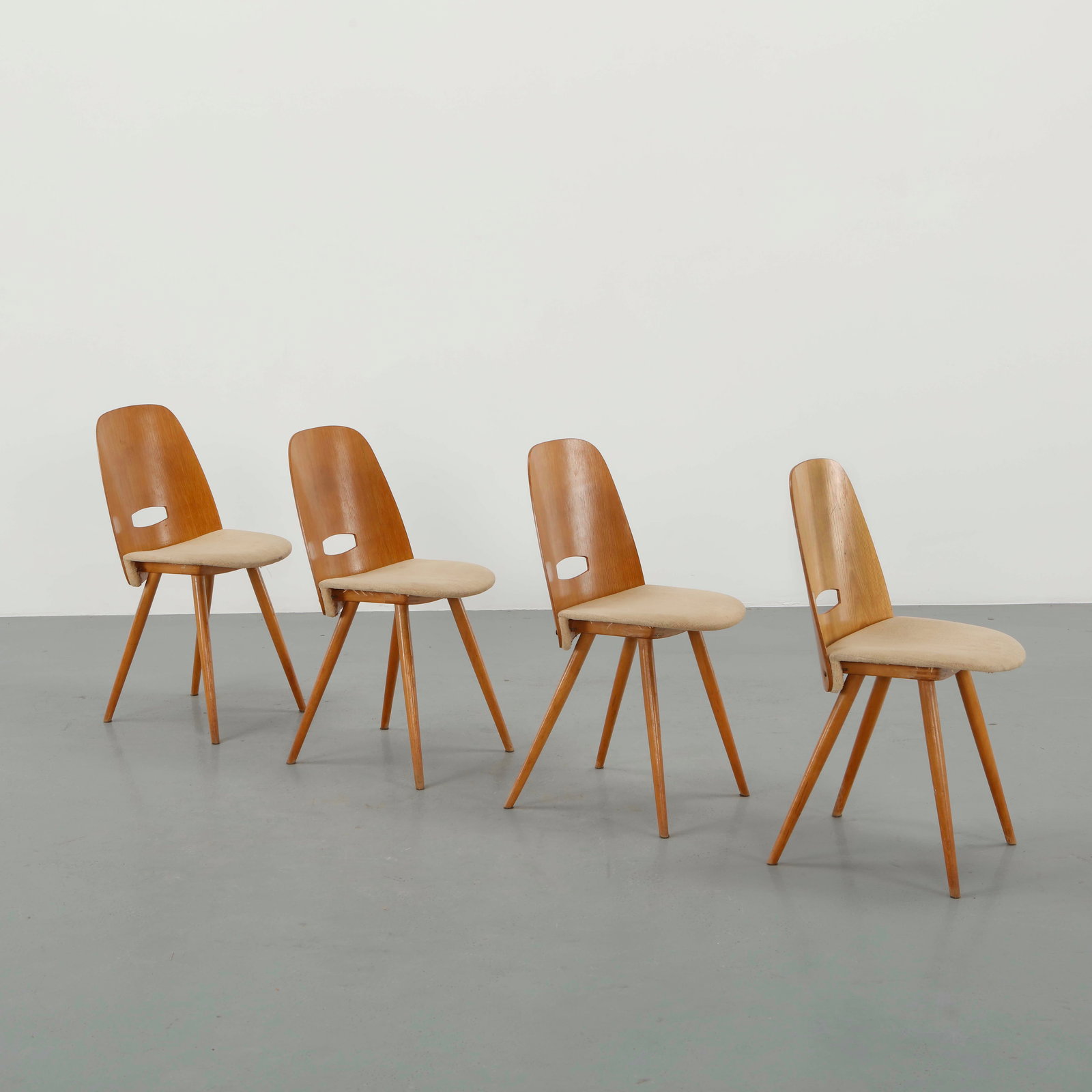 Frantisek Jirak, Set of Four Lollipop Dining Chairs, 1960s (1 of 16)