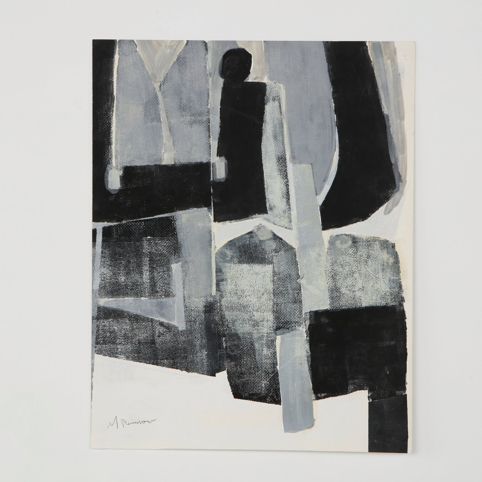 Maurice Perrenoud, Oil on Paper, 1960s (1 of 5)