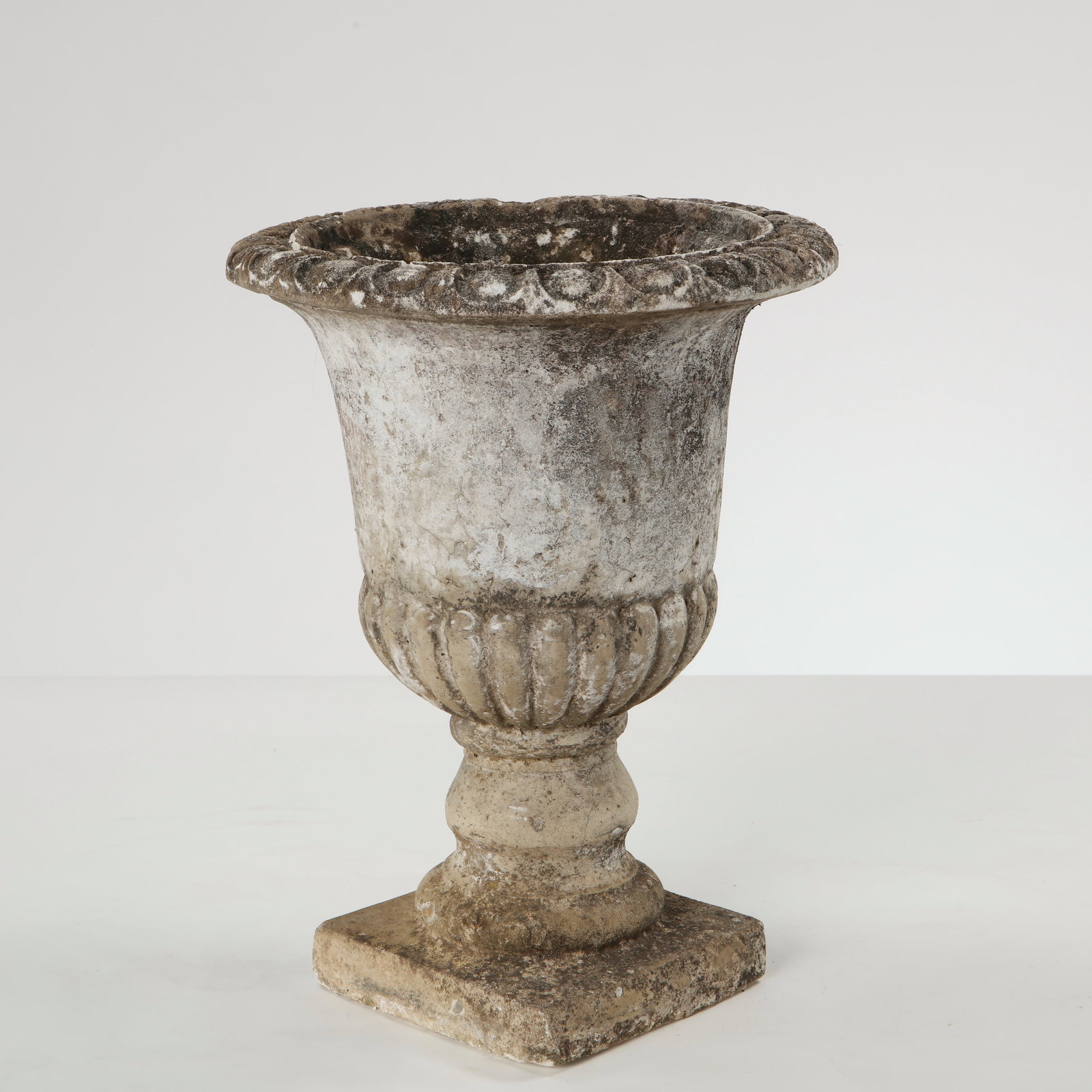 Small Cast Stone Urn Planter, 1960s (1 of 10)