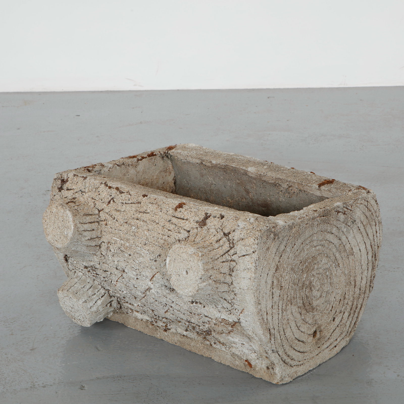 Faux Bois Rustic Log Form Planter, 1960s (1 of 13)