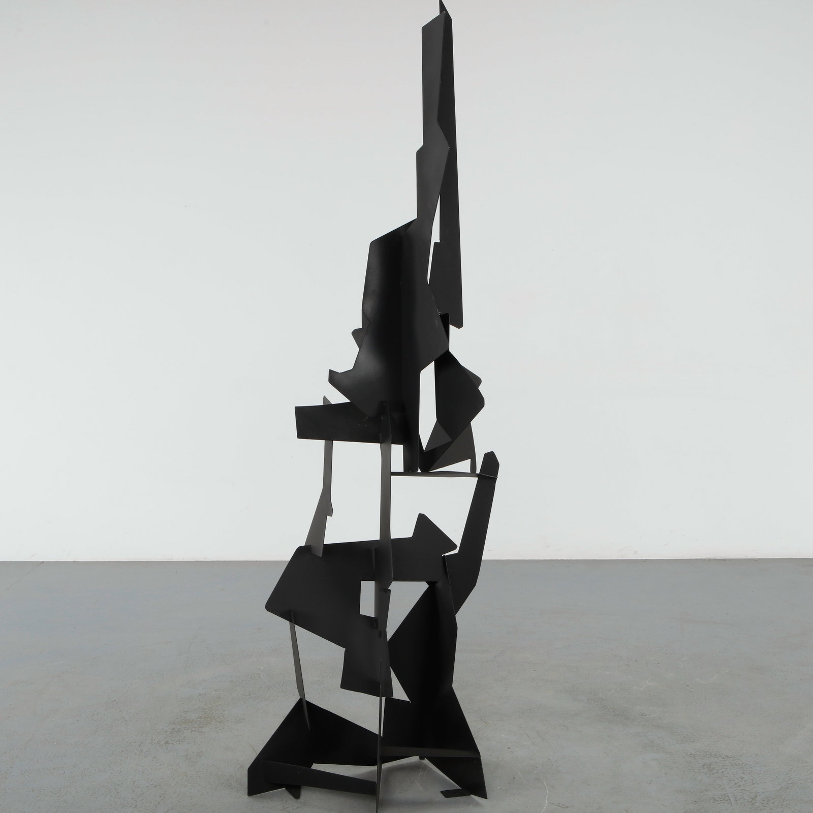 Philippe Makhloof, Abstract Black Metal Sculpture, 1980s (1 of 14)