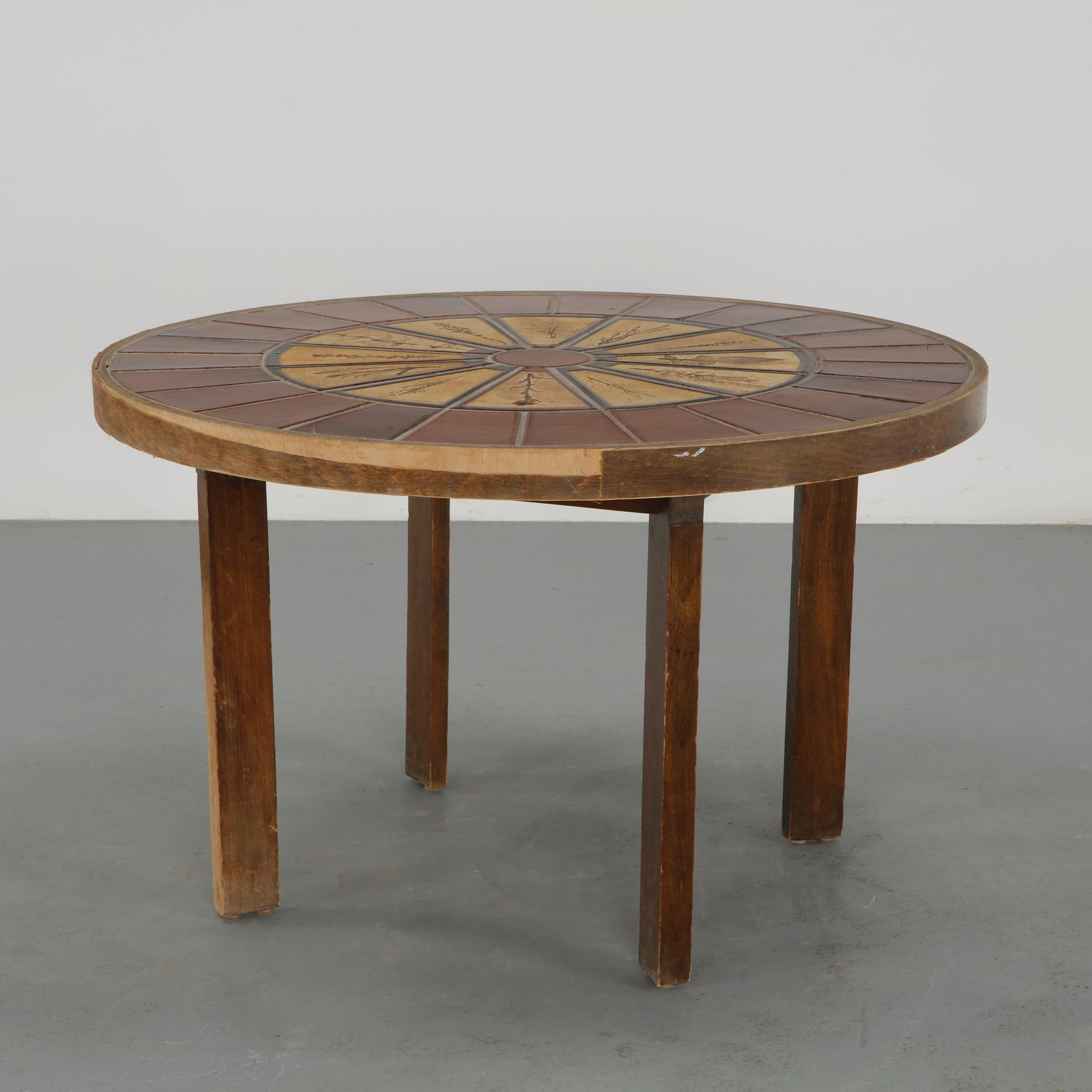 Roger Capron, Round Ceramic Dining Table, 1960s - 3