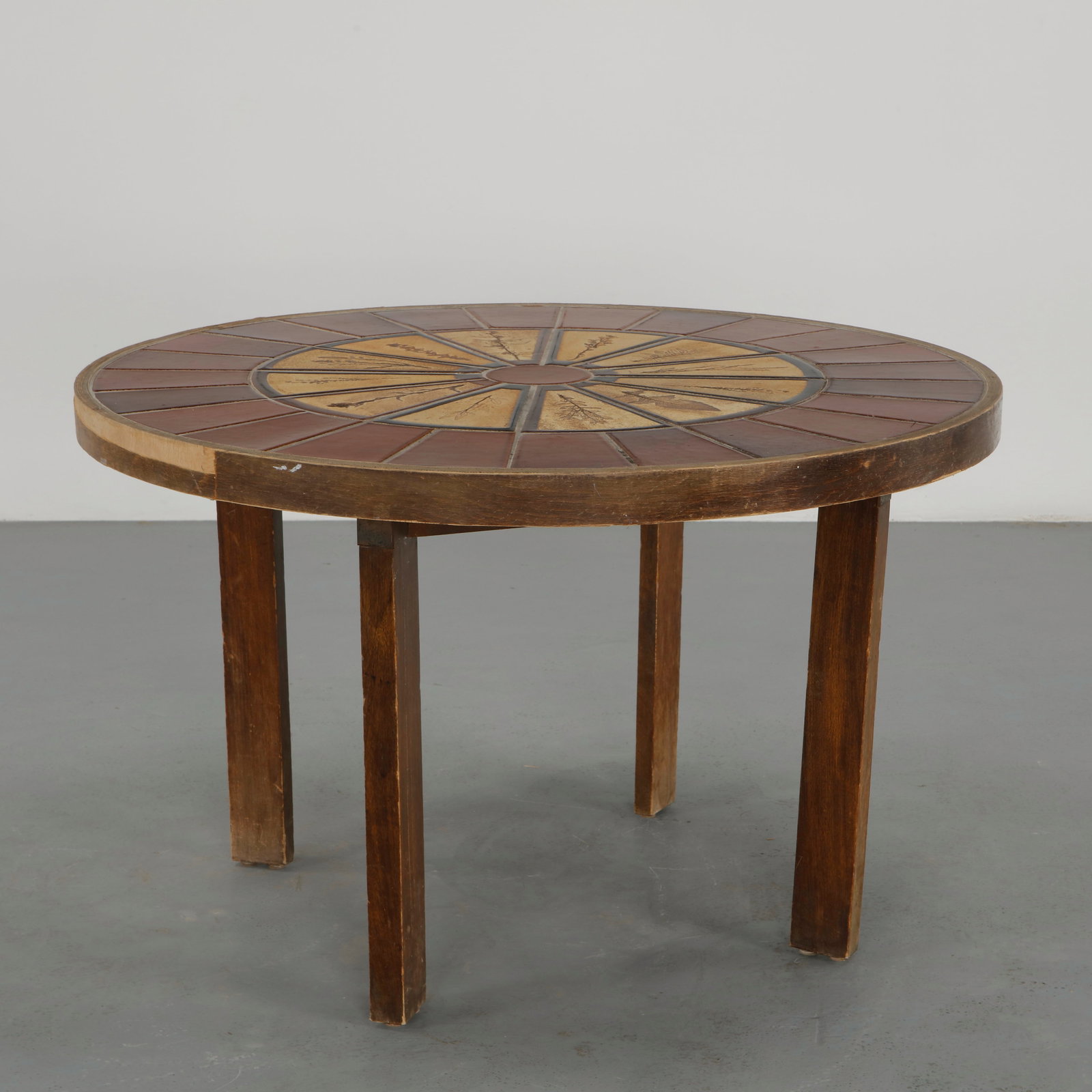 Roger Capron, Round Ceramic Dining Table, 1960s - 4