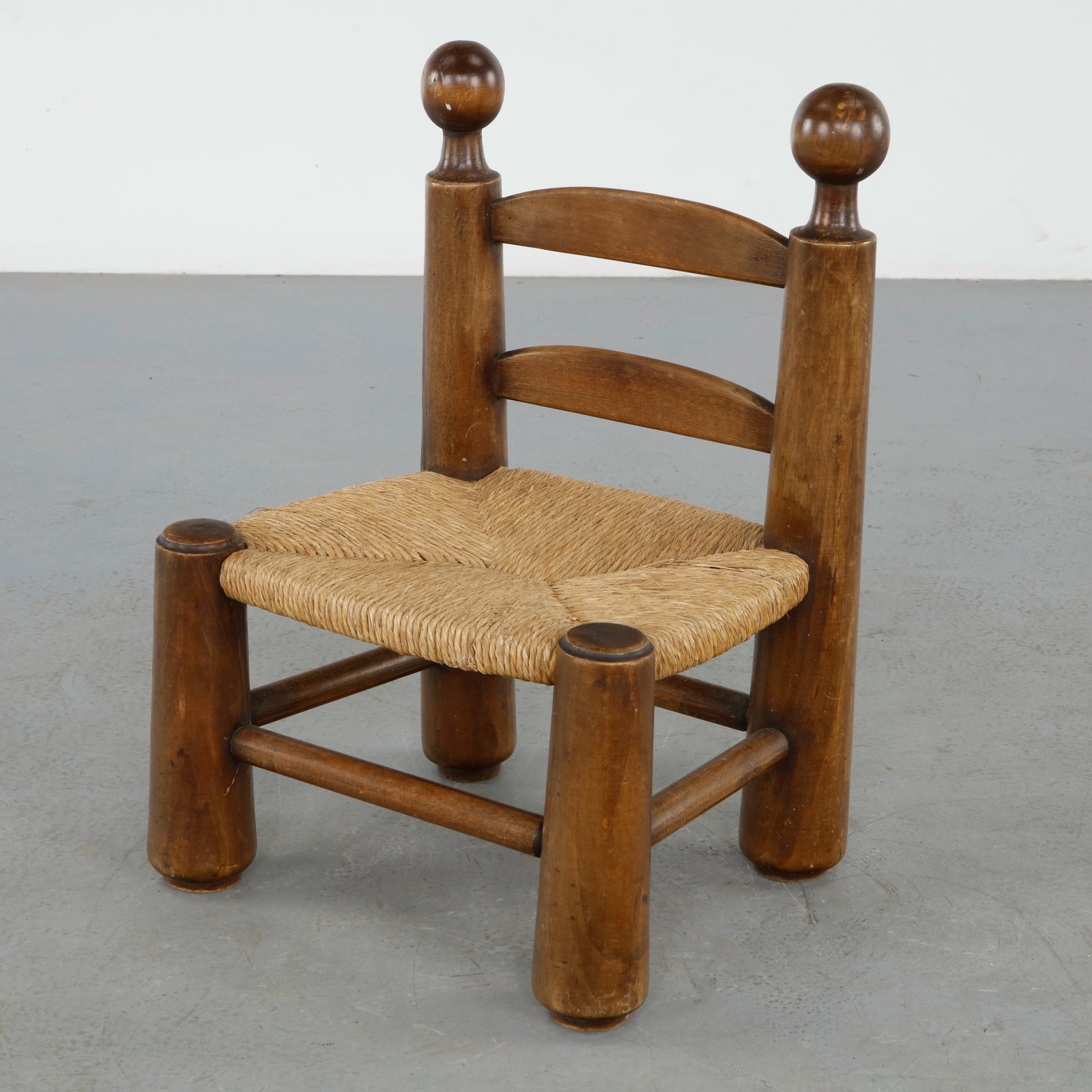 Charles Dudouyt, Wood and Rope Chair, 1950s (1 of 14)