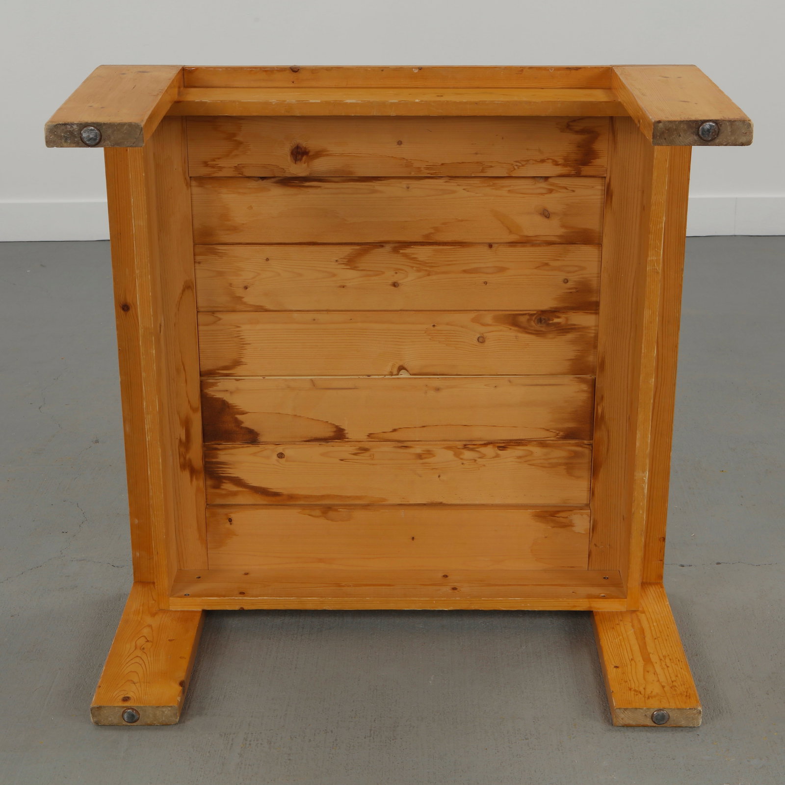 Maison Regain, Square Pine Coffee Table, 1960s - 8