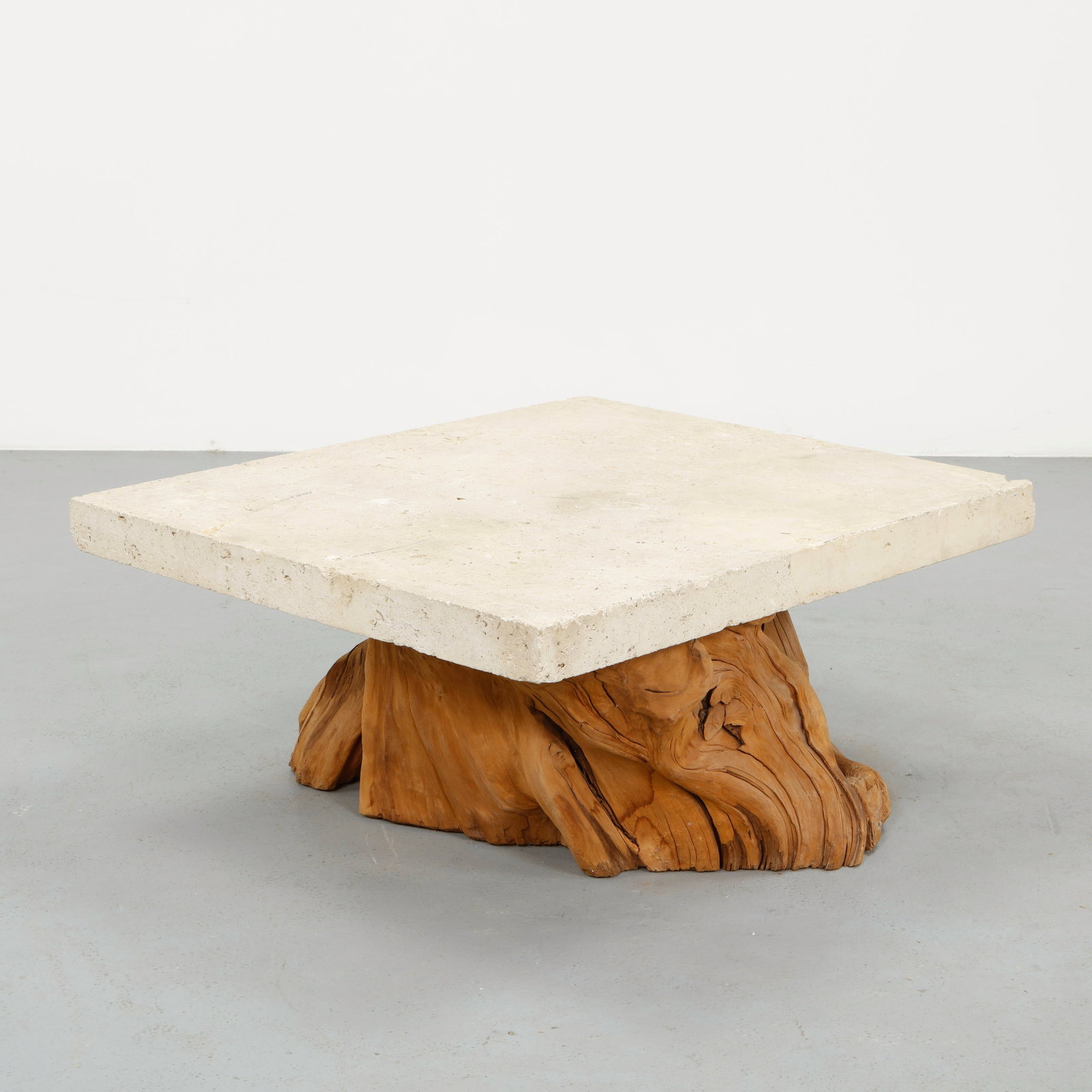 Stone and Root Coffee Table, 1970s - 4