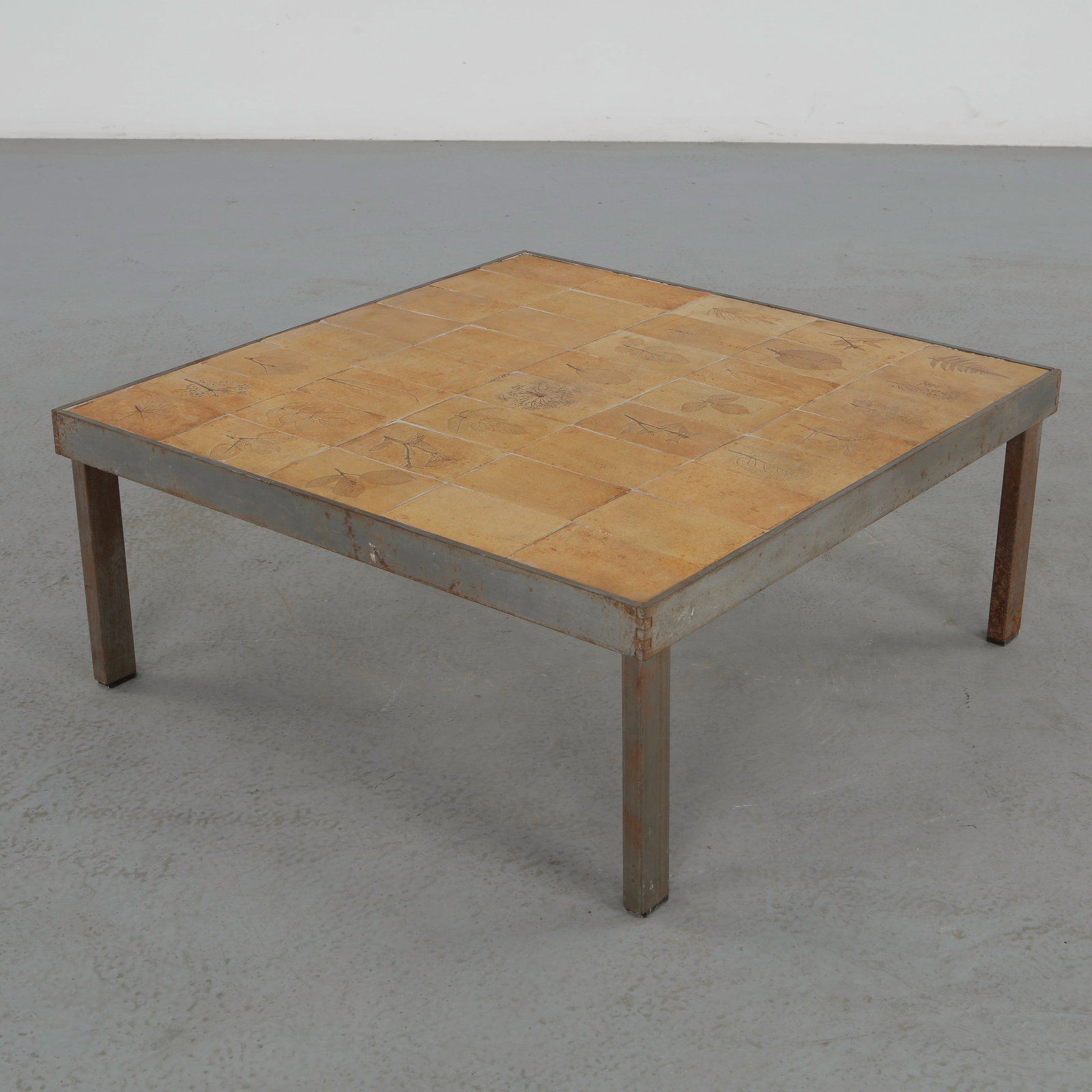 Roger Capron, Ceramic Square Coffee Table, Signed, 1960s (1 of 14)