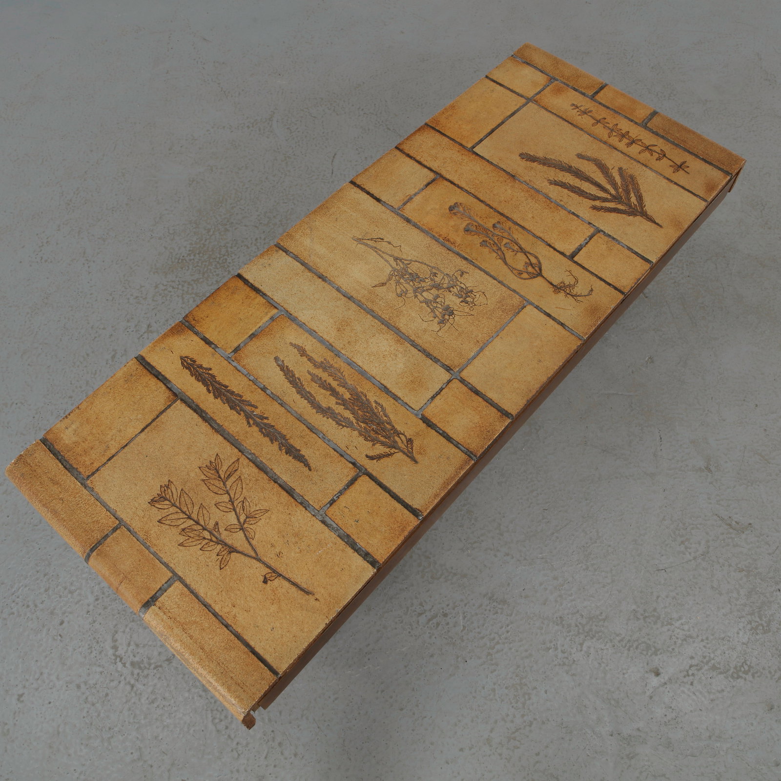 Roger Capron, Ceramic Rectangular Coffee Table, Signed, 1960s - 10