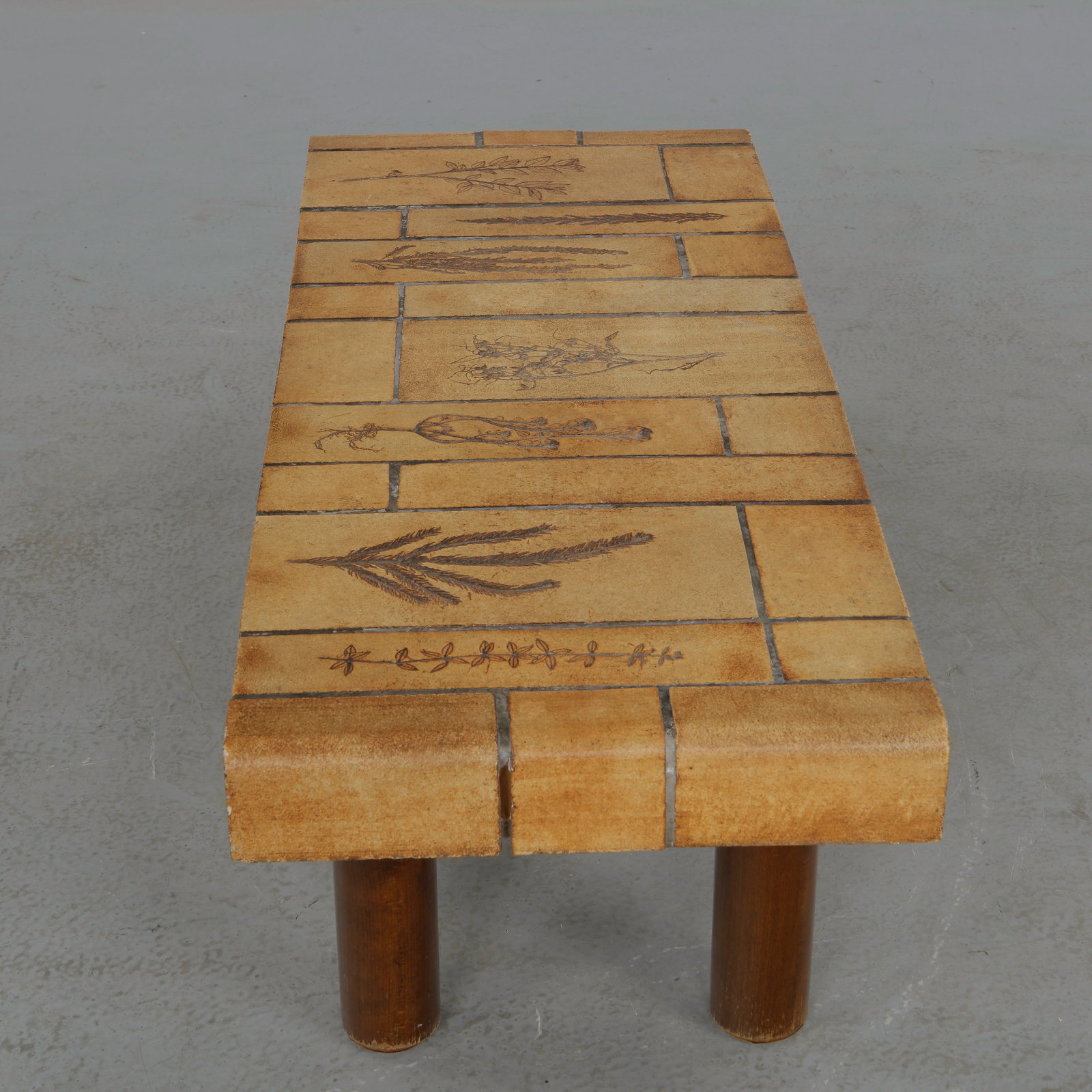 Roger Capron, Ceramic Rectangular Coffee Table, Signed, 1960s - 3