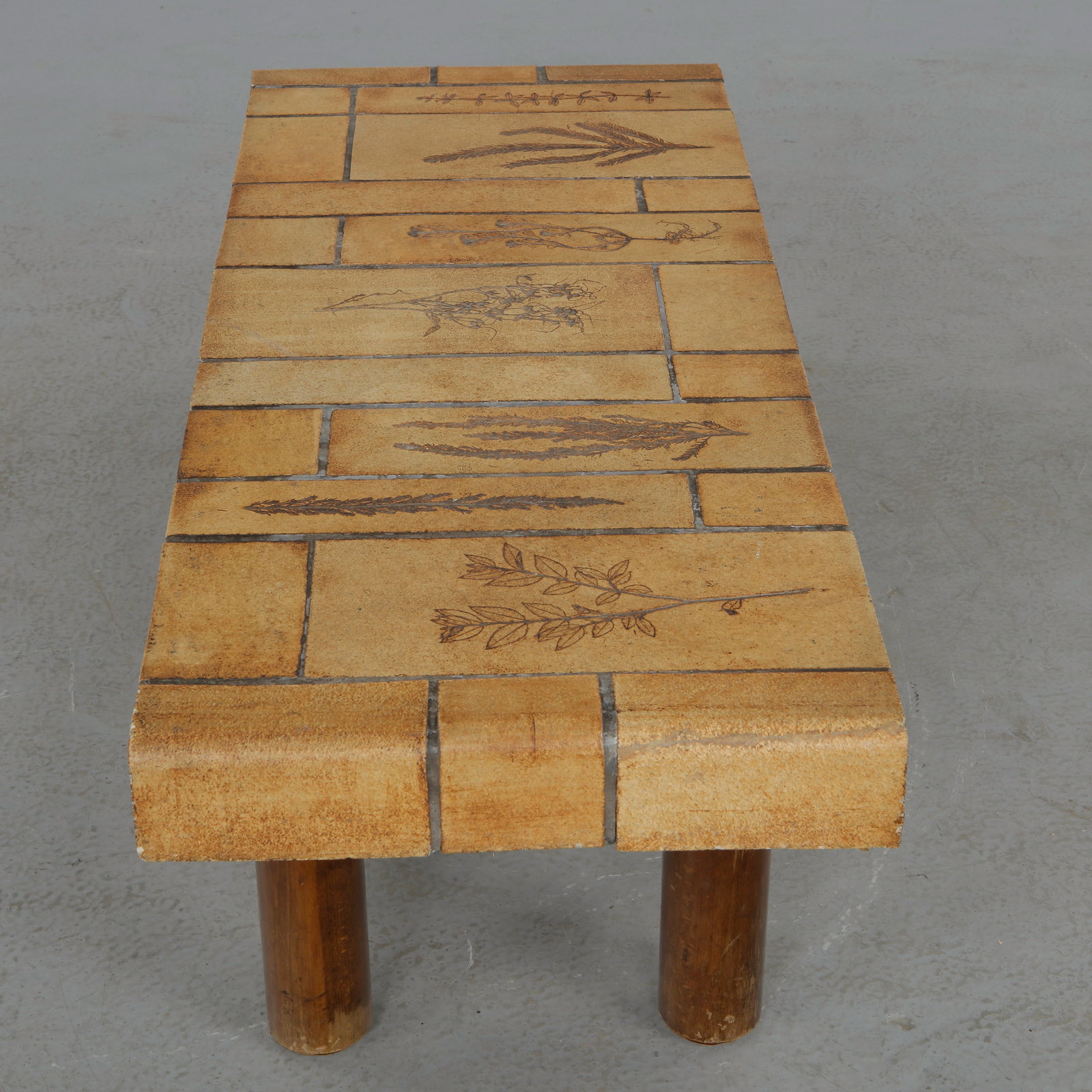 Roger Capron, Ceramic Rectangular Coffee Table, Signed, 1960s - 7