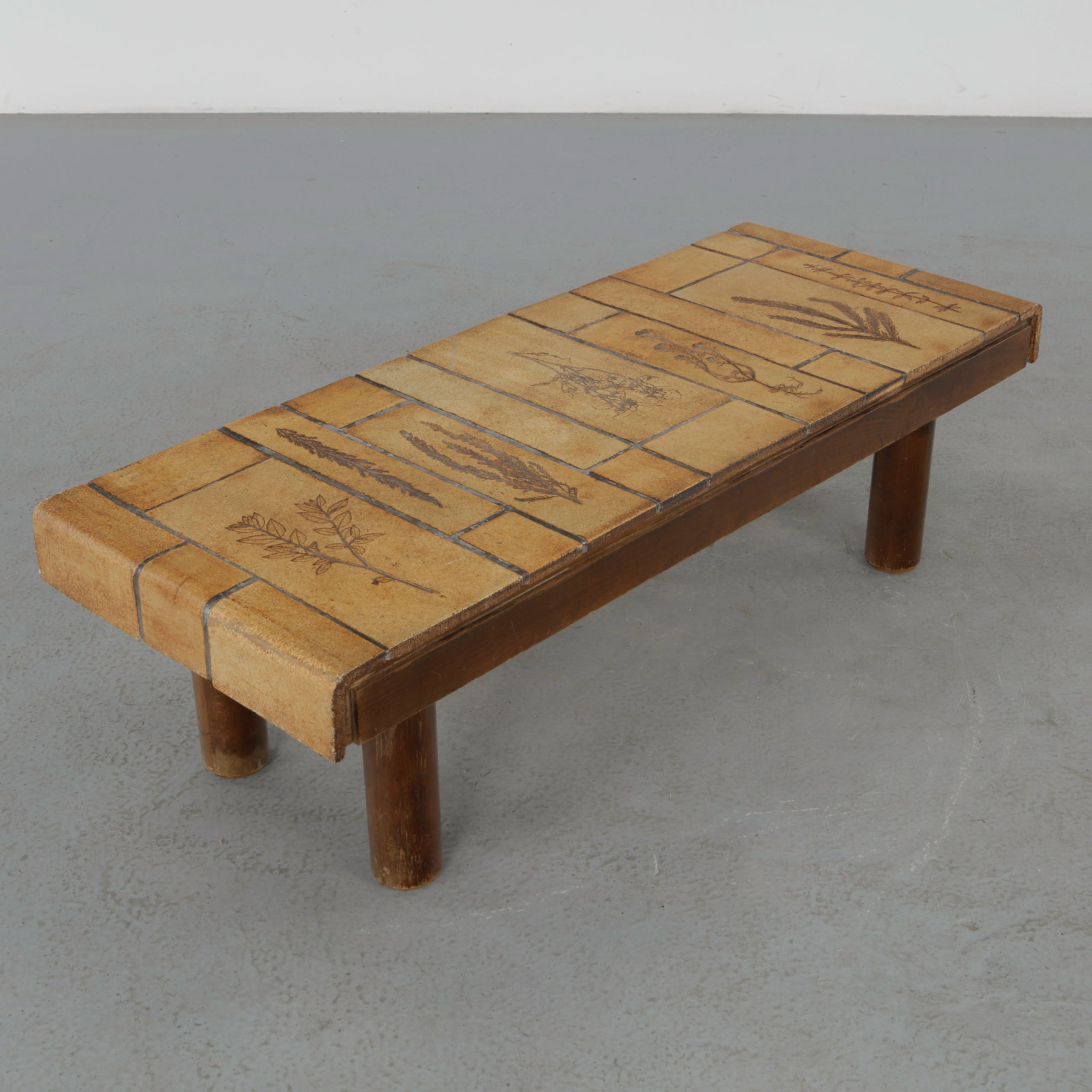 Roger Capron, Ceramic Rectangular Coffee Table, Signed, 1960s - 8