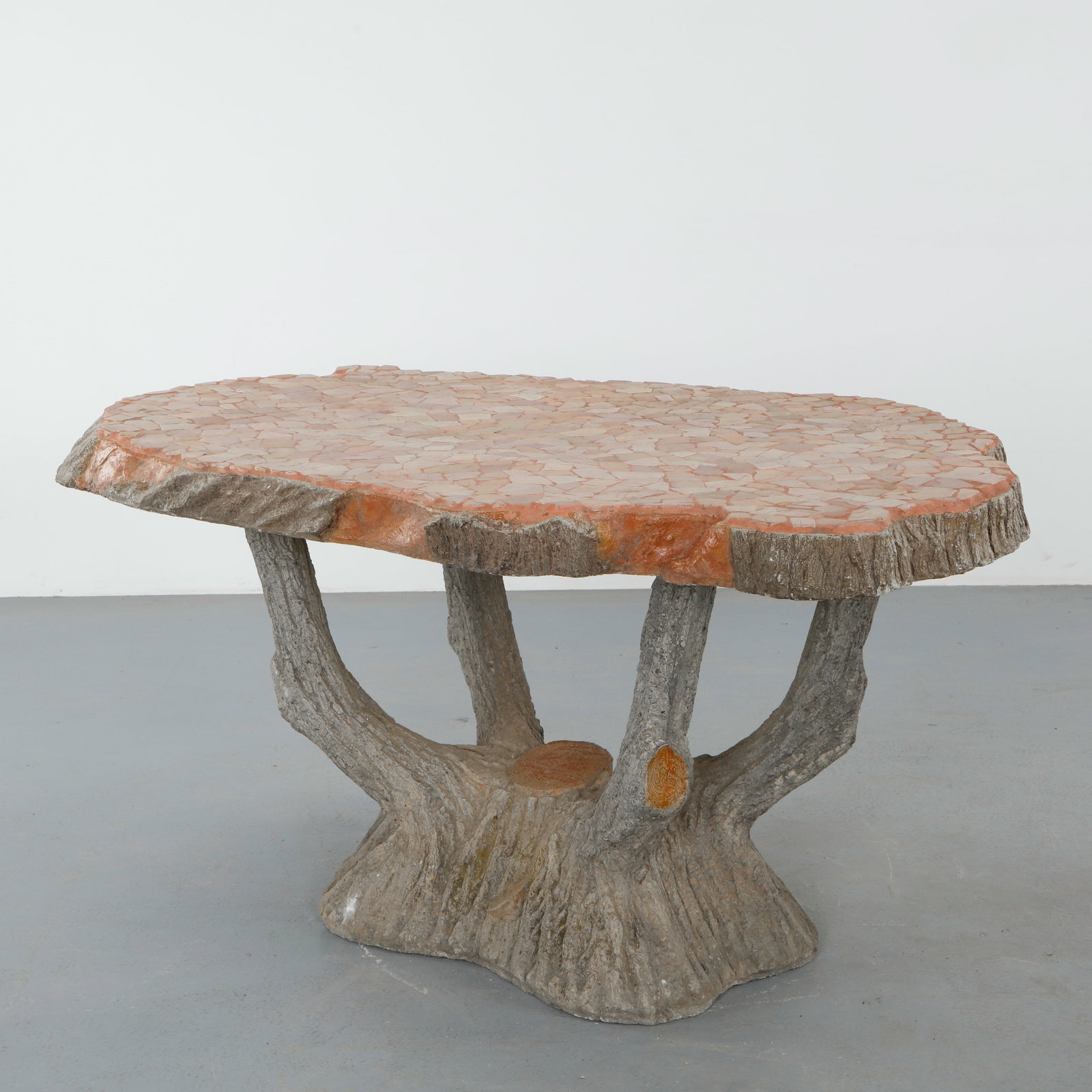 Faux Bois Mosaic Tile Dining Table, 1960s (1 of 11)