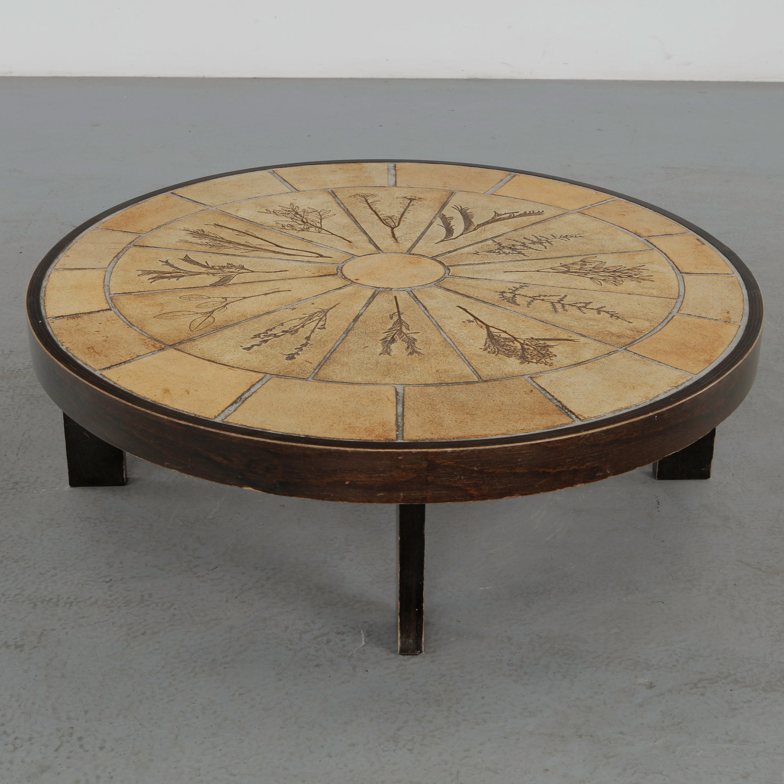 Roger Capron, Oval Coffee Table, Signed, 1960s (1 of 12)