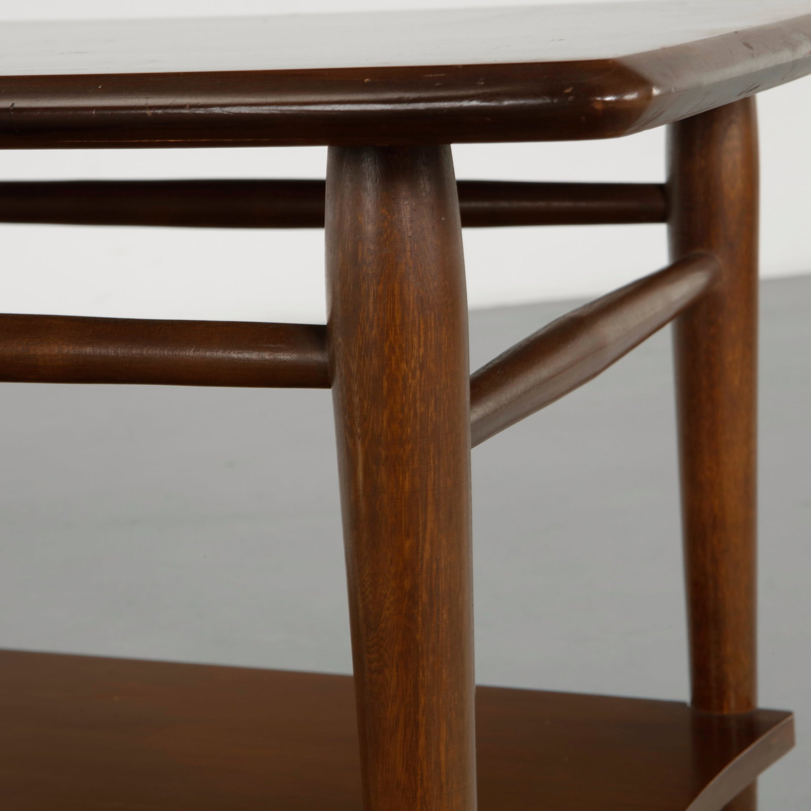 Andre Bus, Pair of Lane Acclaim Series Walnut End Tables, 1960s - 16