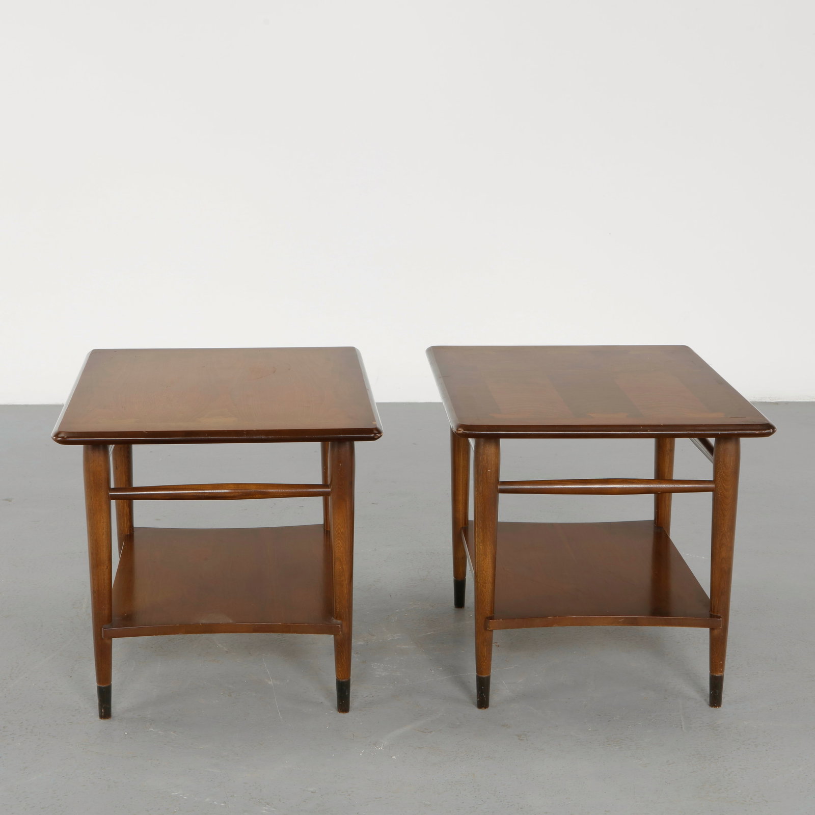 Andre Bus, Pair of Lane Acclaim Series Walnut End Tables, 1960s - 5