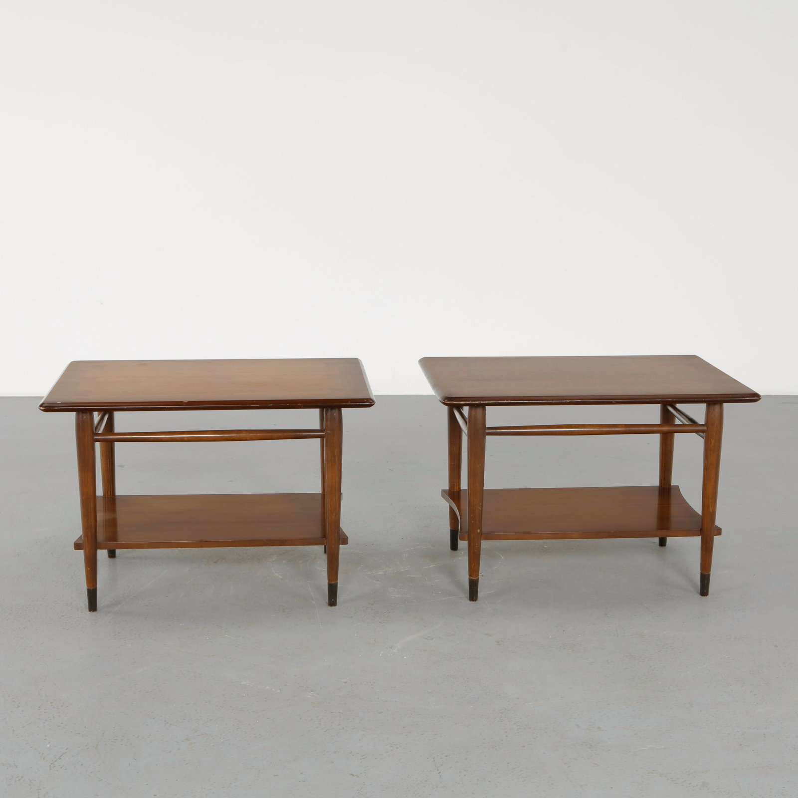 Andre Bus, Pair of Lane Acclaim Series Walnut End Tables, 1960s - 7