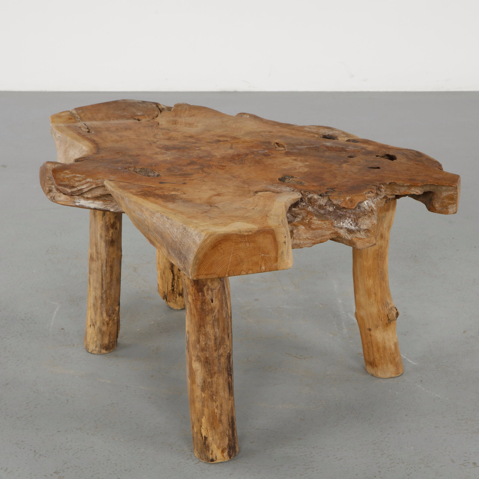 Brutalist Wood Coffee Table, 1960s (1 of 15)
