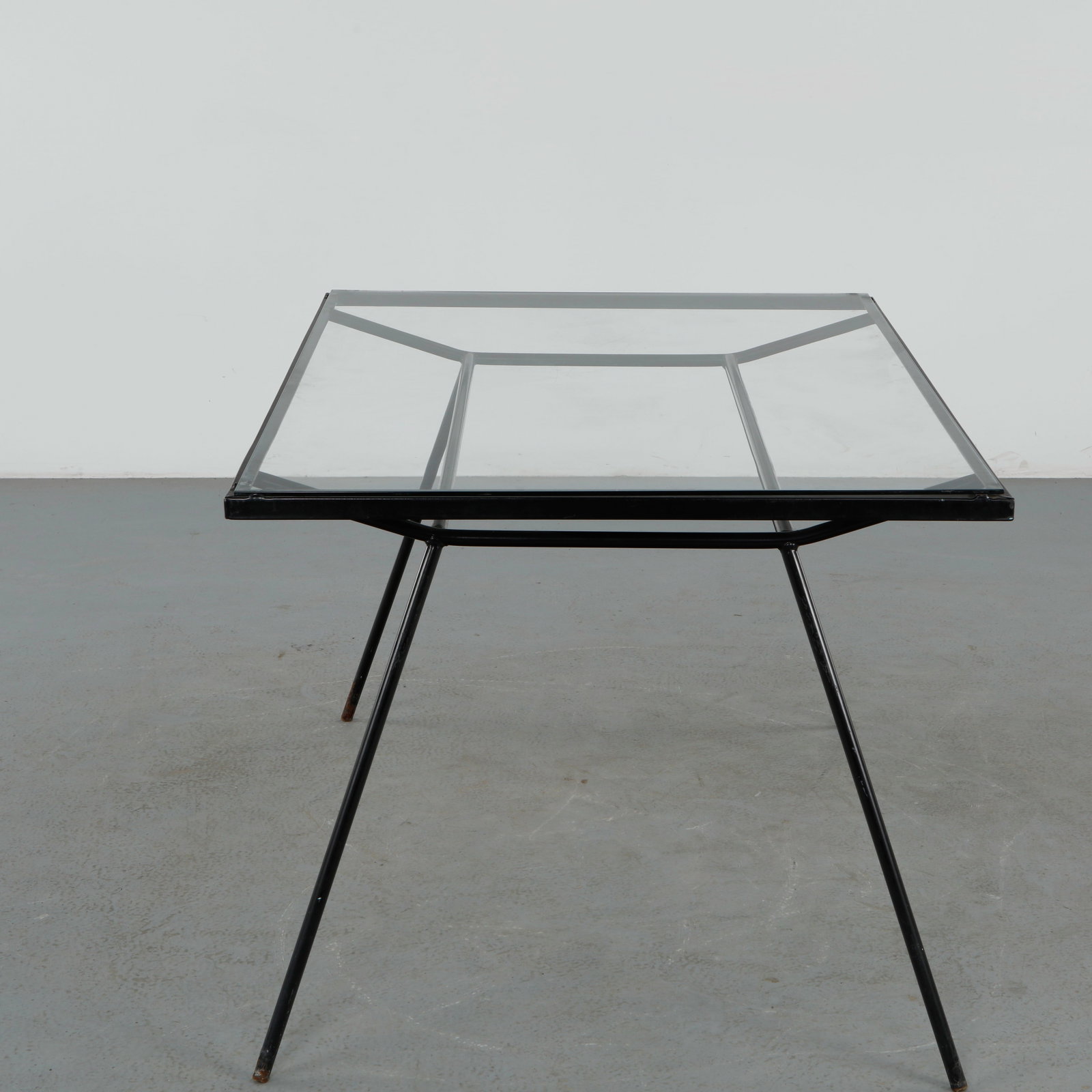 George Nelson Arbuck Wrought Iron Dining Table and Six Dining Chairs in the style of Allan Gould - 7