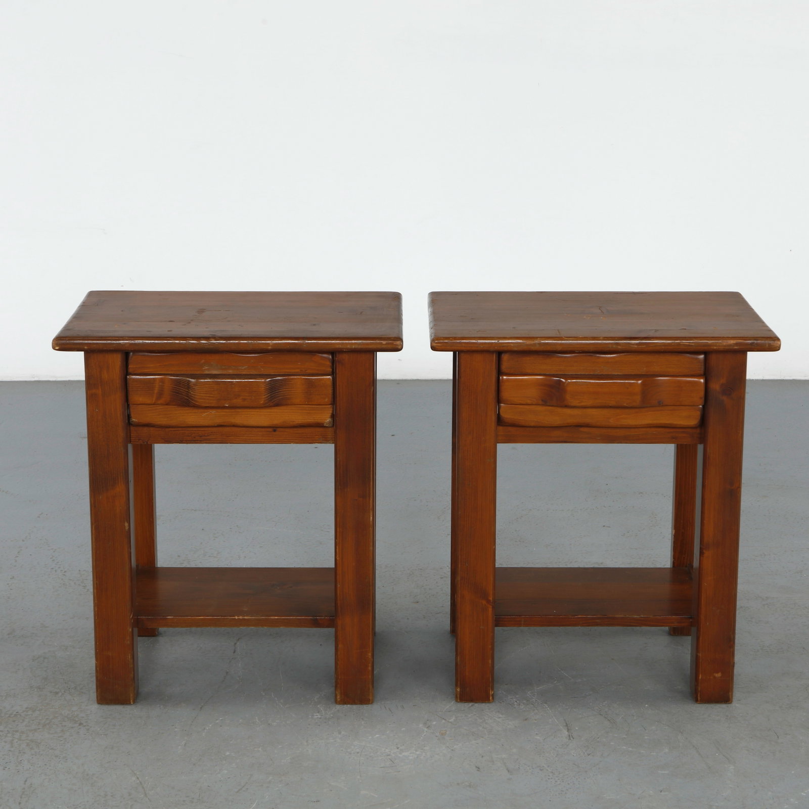 Pair of Wood Nightstands in the style of Olavi Hannien, 1960s - 2
