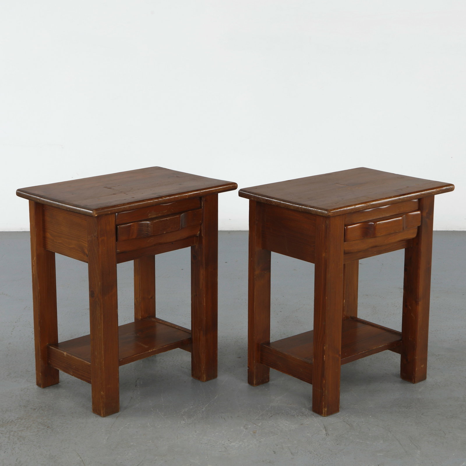Pair of Wood Nightstands in the style of Olavi Hannien, 1960s - 3