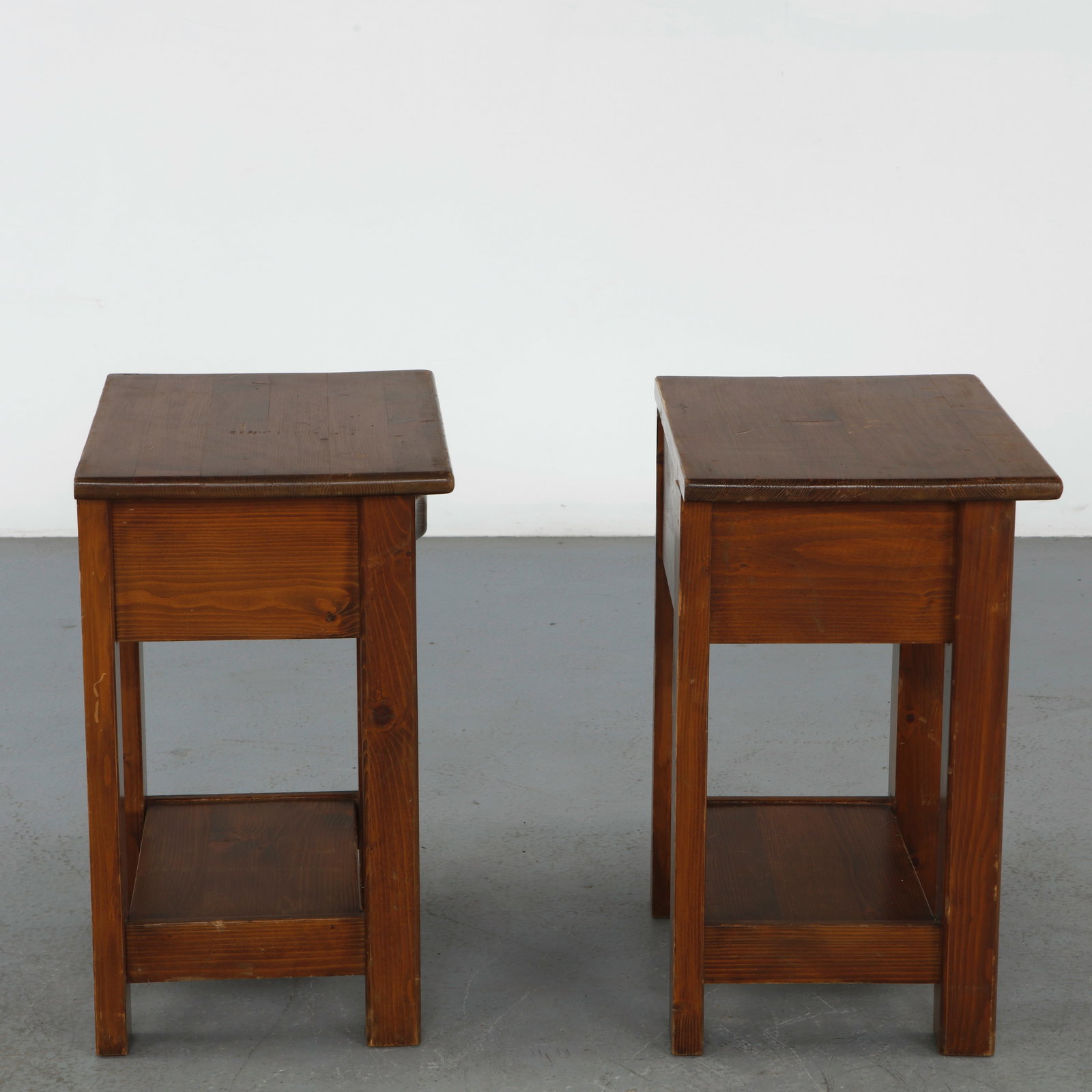 Pair of Wood Nightstands in the style of Olavi Hannien, 1960s - 4