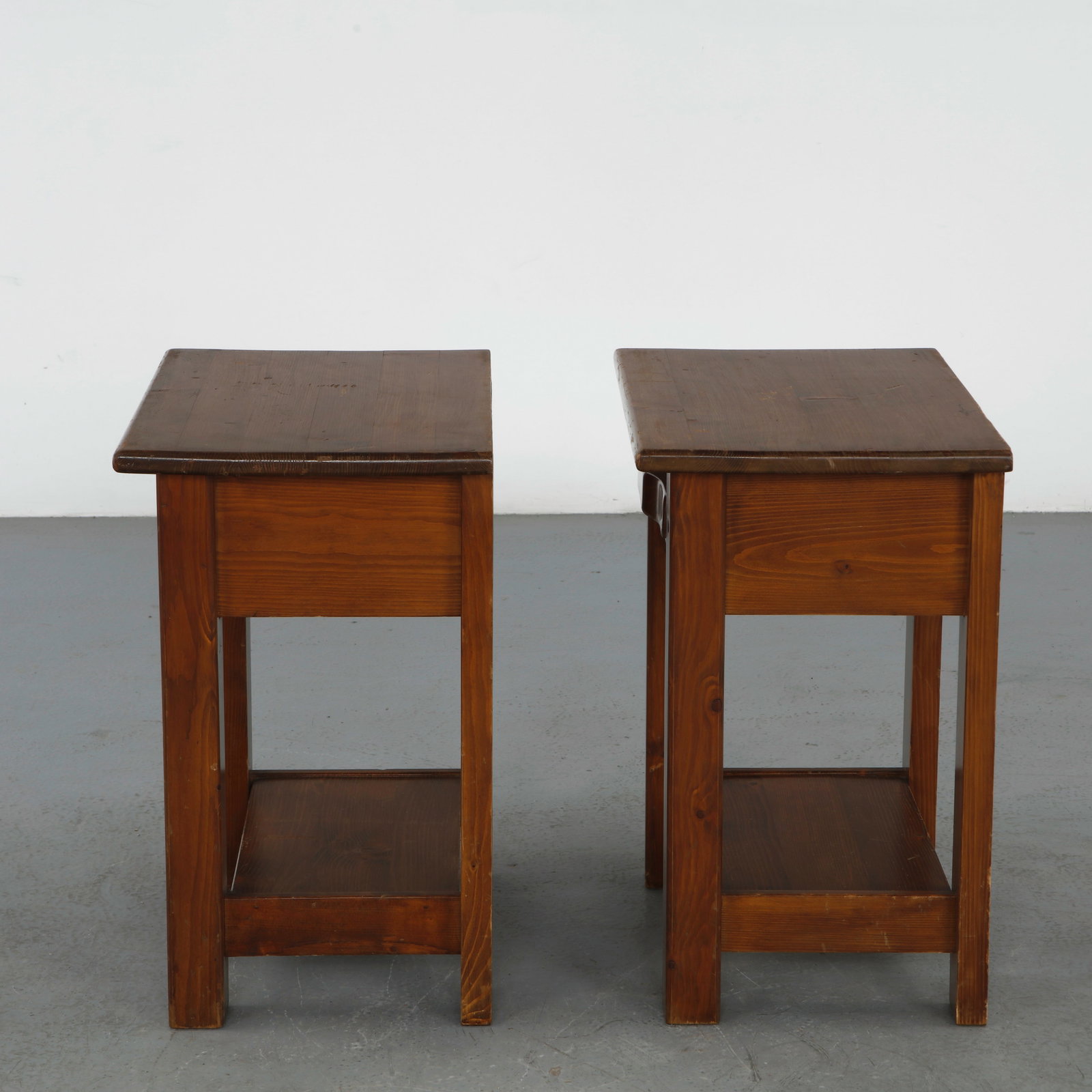 Pair of Wood Nightstands in the style of Olavi Hannien, 1960s - 8